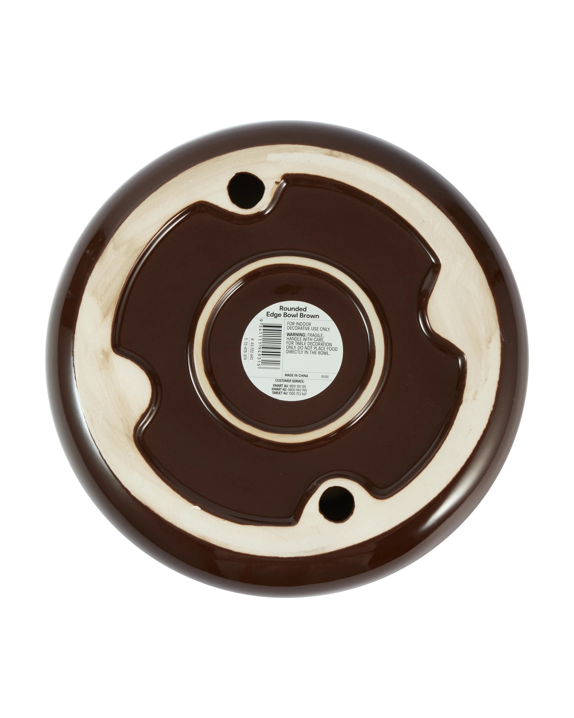 4 Rounded Edge Bowl - Brown, 4 of 4