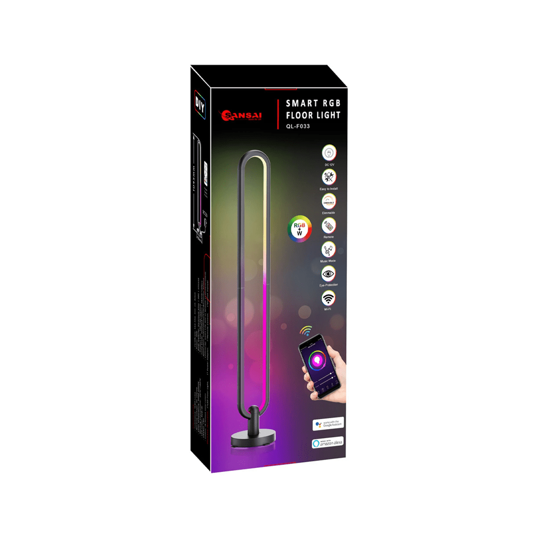 6 Sansai Smart Rgb/white Floor Led Light/lamp 1.05m Home Decor/decoration/lighting
 - Multi, 6 of 8