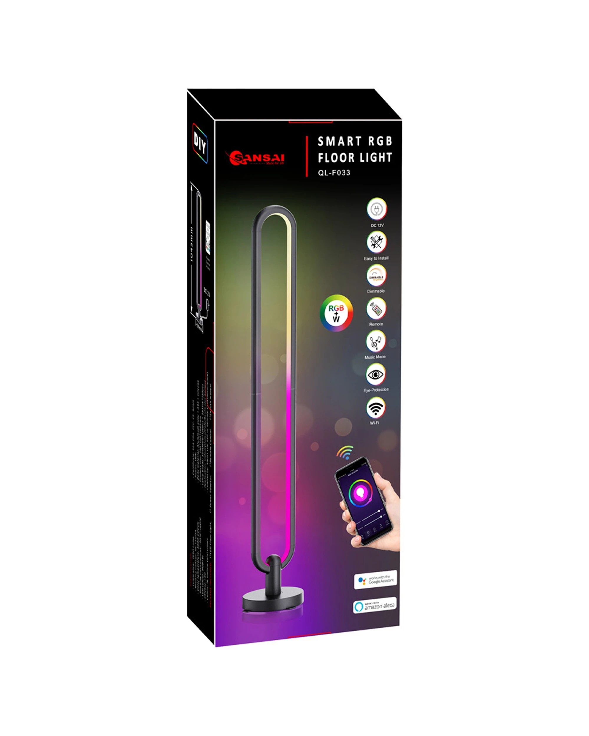 6 Sansai Smart Rgb/white Floor Led Light/lamp 1.05m Home Decor/decoration/lighting
 - Multi, 6 of 8