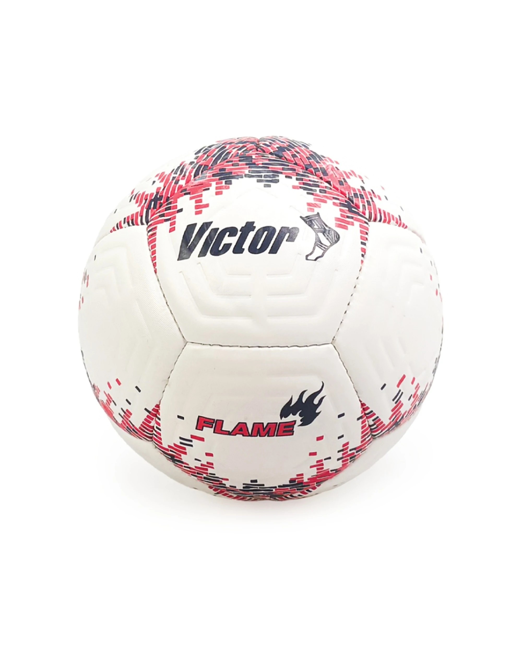 2 Victor Sports Flame Soccer Ball Textured PVC Hand-Stitched Size 5 - Multi, 2 of 3
