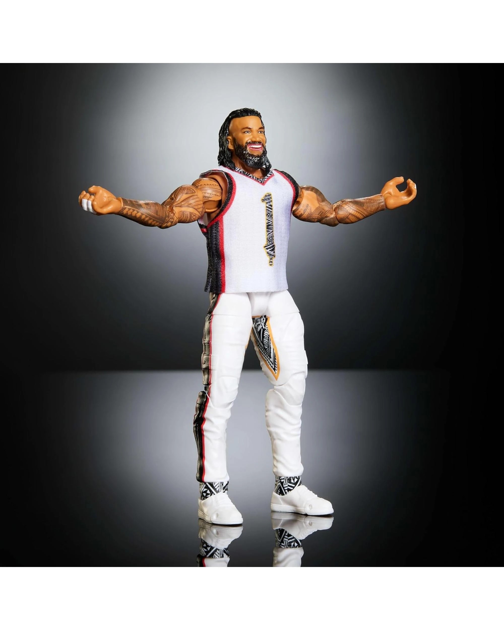 3 WWE Elite Collection Series 126 Jimmy Uso Action Figure, 3 of 7