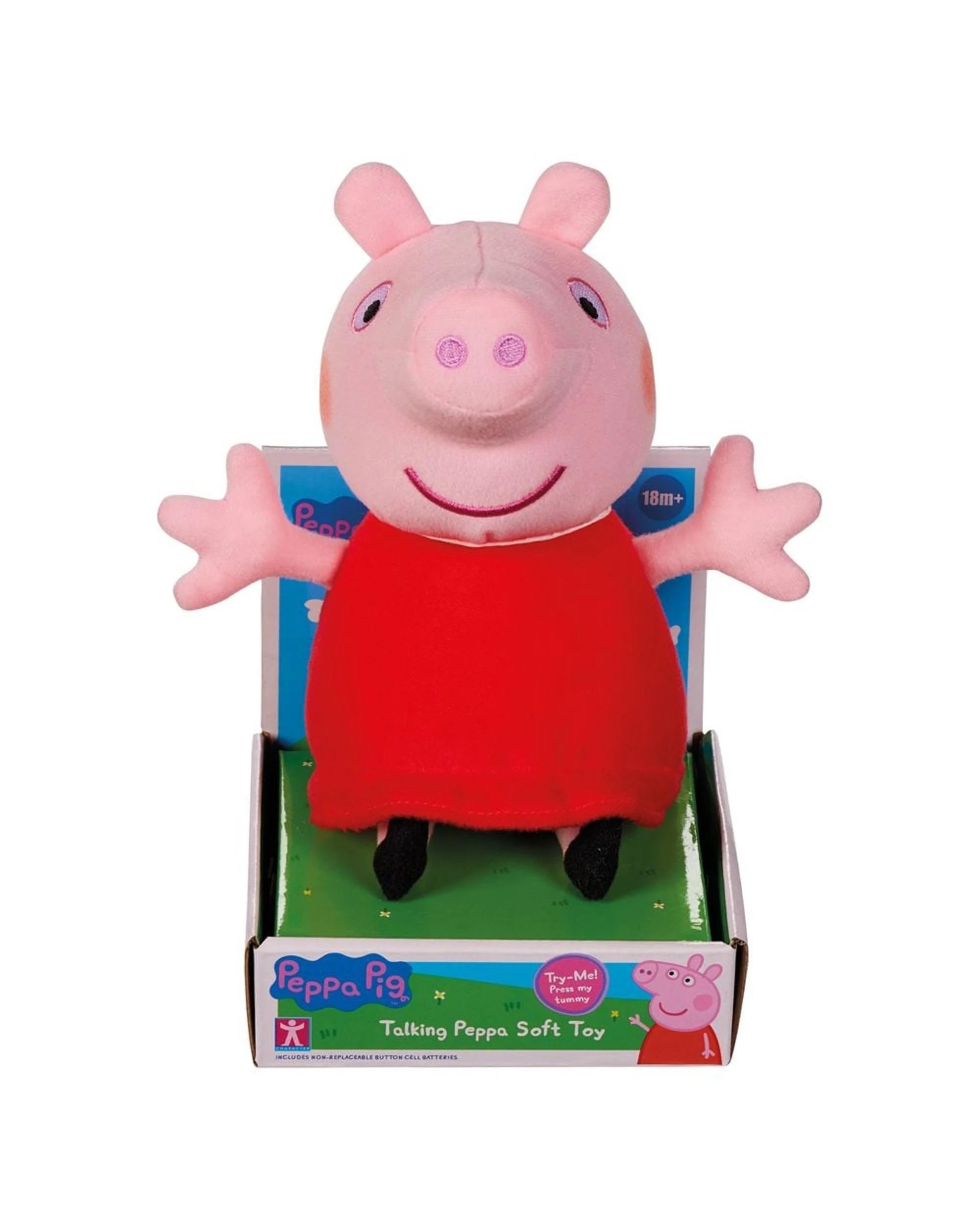 2 Peppa Pig Talking Peppa 18cm Plush, 2 of 6