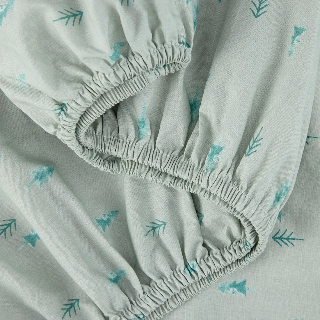 5 2 Pack Organic Cotton Fitted Cot Sheets - Woodland and Spring, 5 of 6