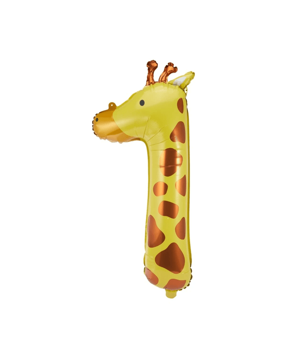 Giraffe Number 1 Foil Balloon