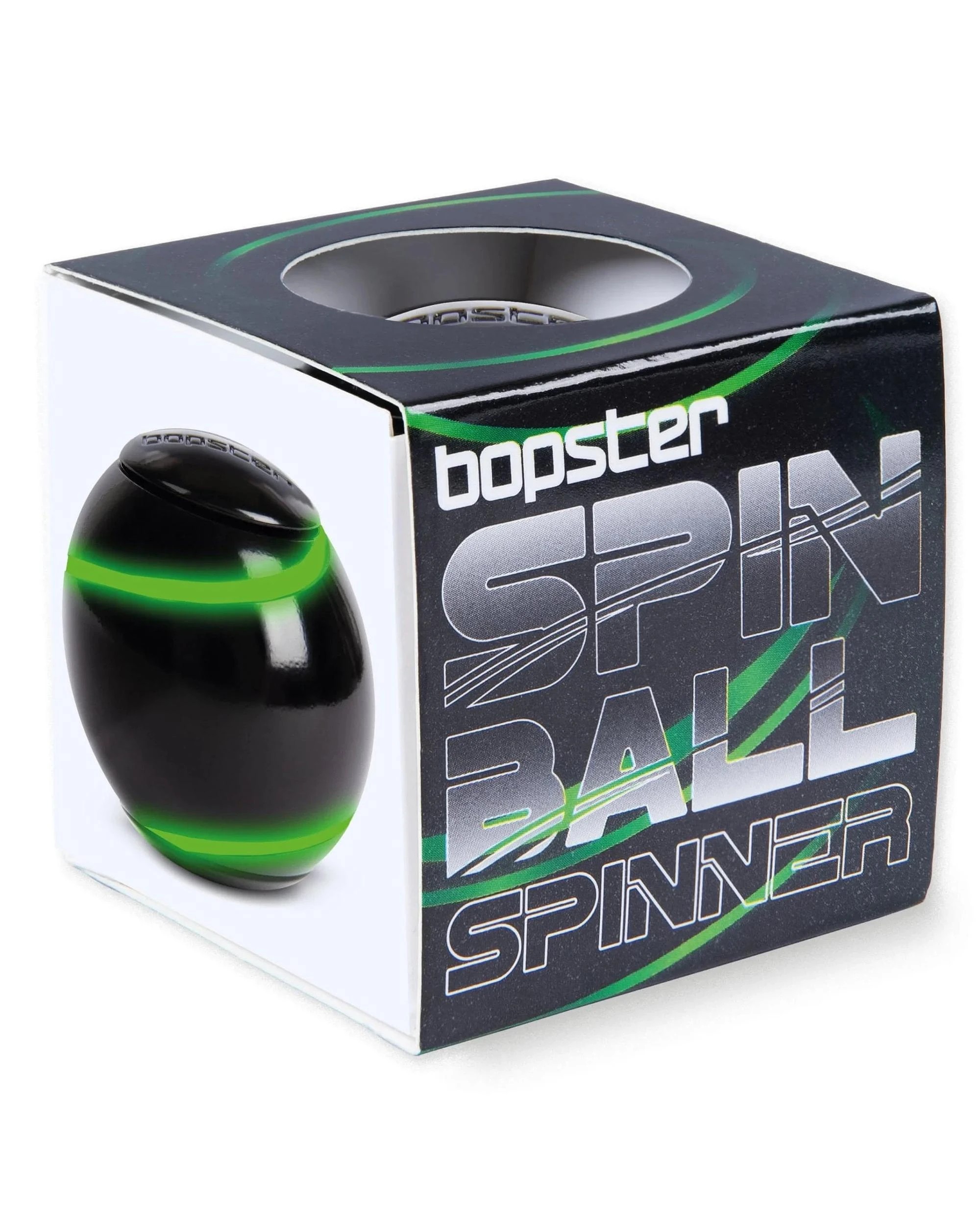 4 Bopster Spin Ball Spinner - Glow in the Dark - Black, 4 of 4