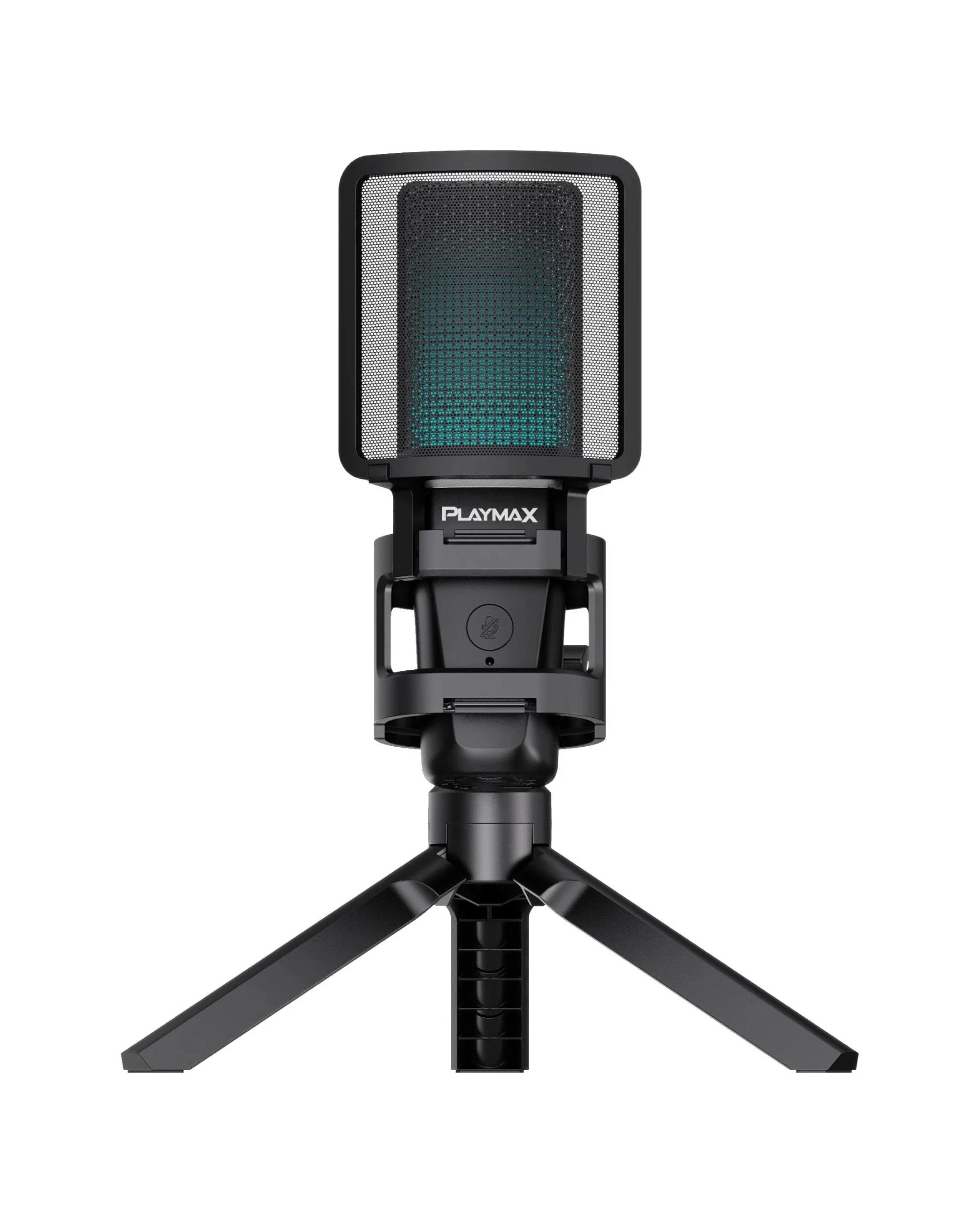 9 Playmax RGB Black Microphone with Arm and Tripod - Black, 9 of 9