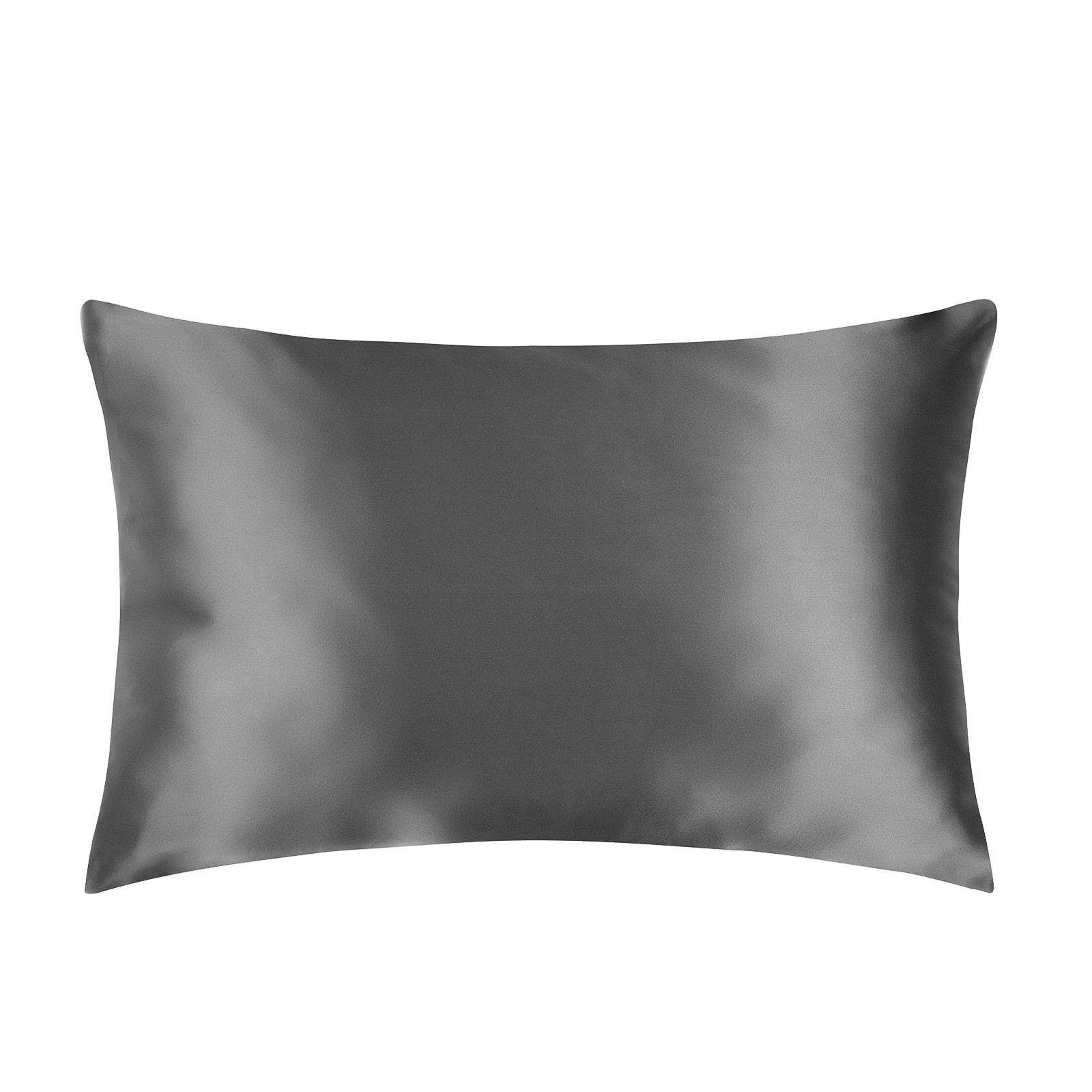 1 Casa Decor Luxury Satin Pillowcase Set With Gift Box Luxury Bedding Twin Pack - Charcoal, 1 of 10