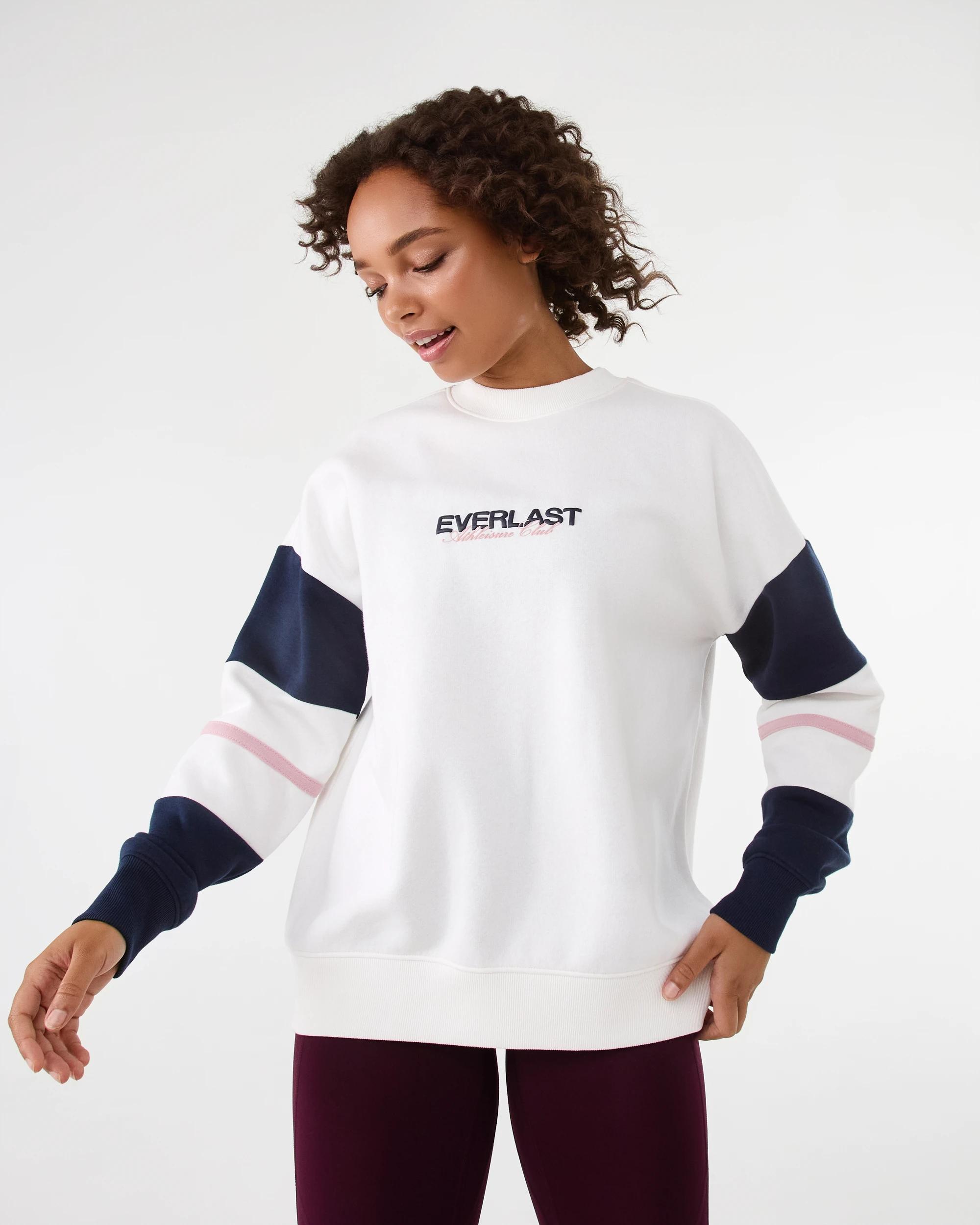 1 Everlast Womens Colourblock Sweatshirt Mrshmallow, 1 of 7