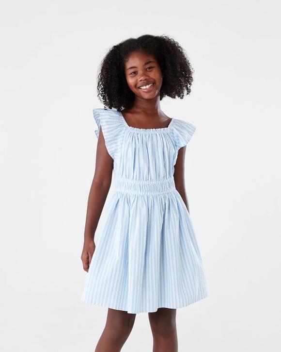 Shirred Frill Dress