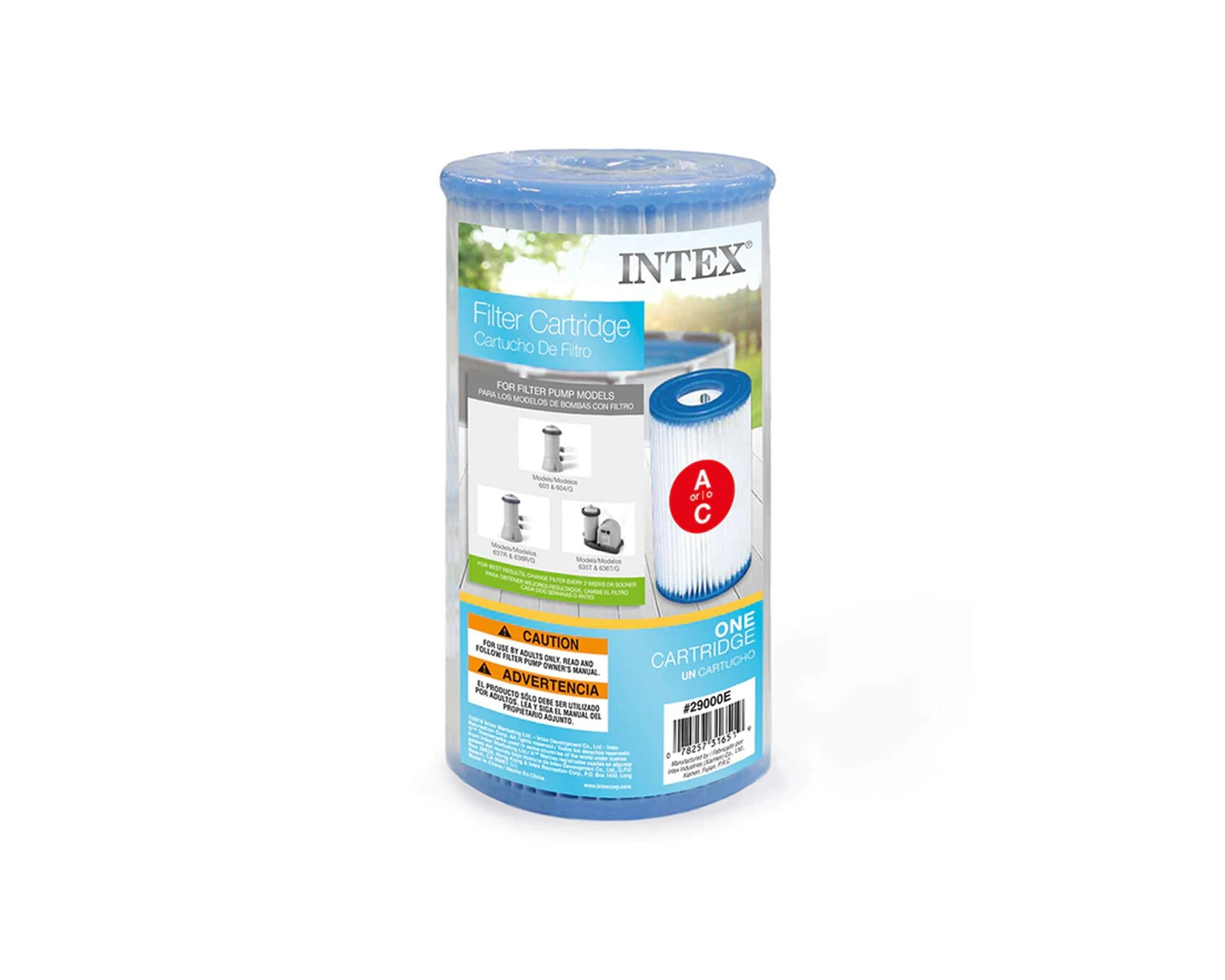 2 INTEX Pool Filter Cartridge Krystal Clear Filter Dacron Paper Easy-To-Clean - Blue, 2 of 3