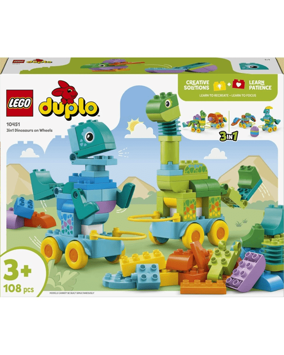 LEGO DUPLO Town 3-in-1 Dinosaurs on Wheels 10451 Kmart