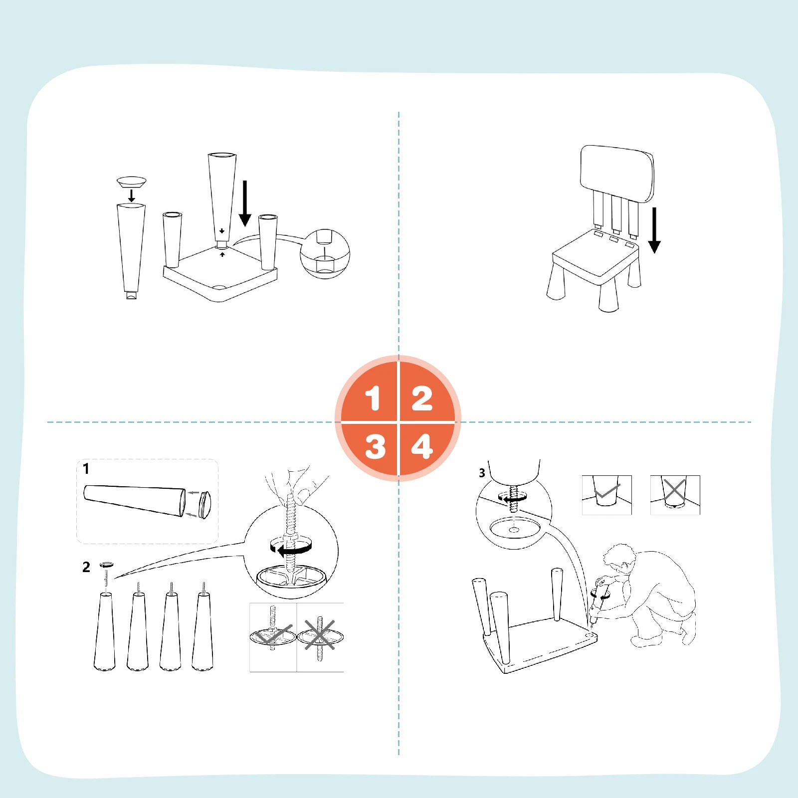4 Costway Kids Table & Chairs Set Study Drawing Desk - White, 4 of 5
