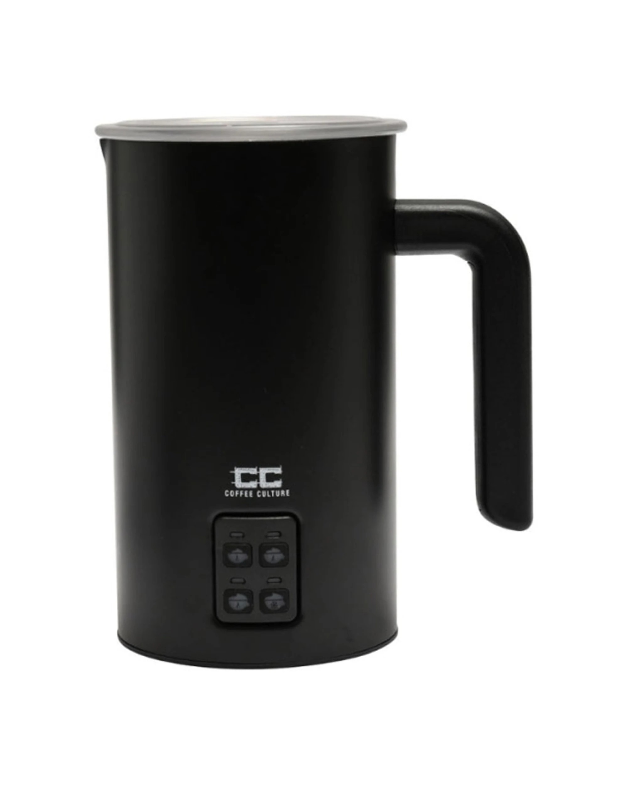 1 Coffee Culture Electric Milk Frother 300ml Stainless Steel Interior - Black, 1 of 5