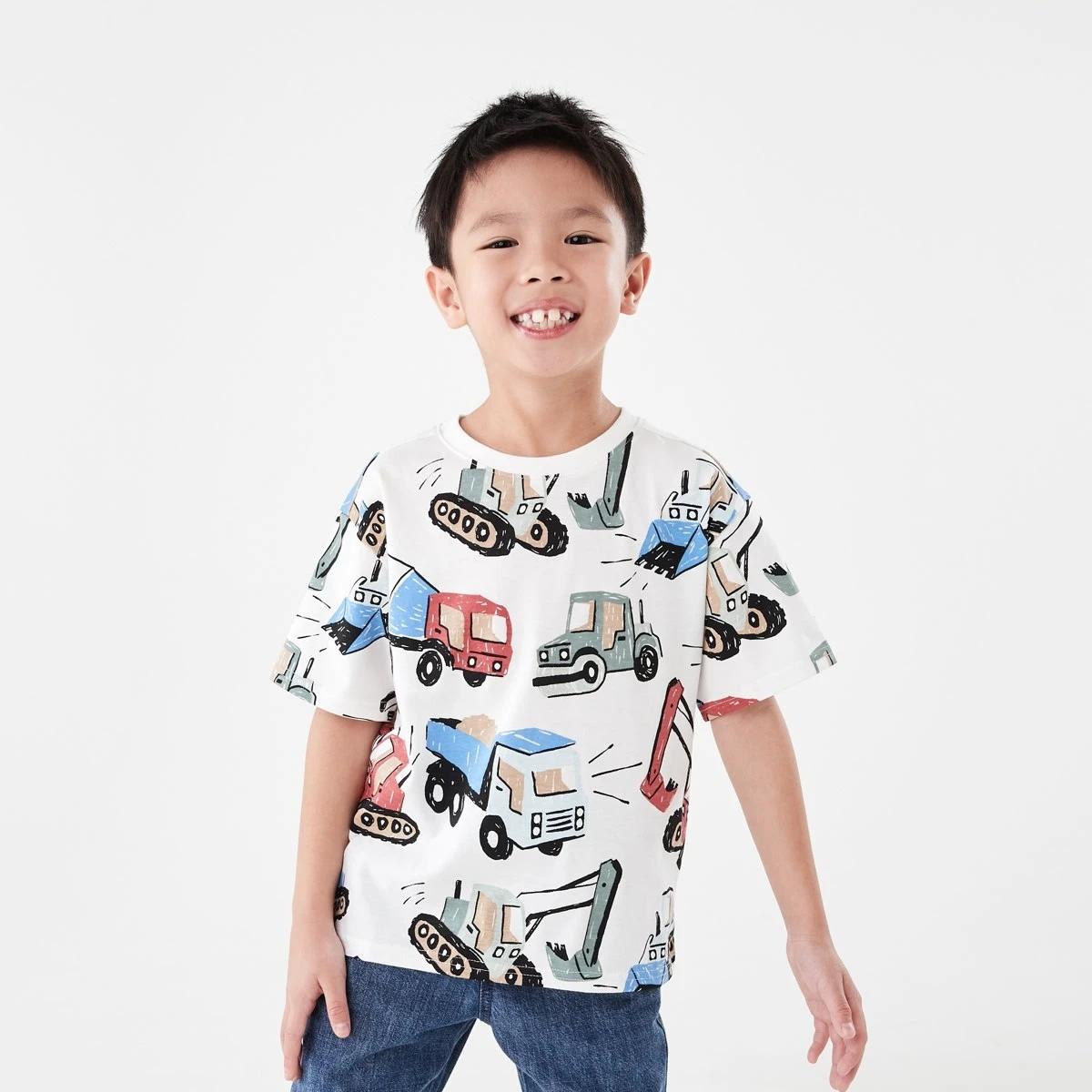 1 All Over Print T-shirt SKETCHY DIGGERS WHITE, 1 of 6