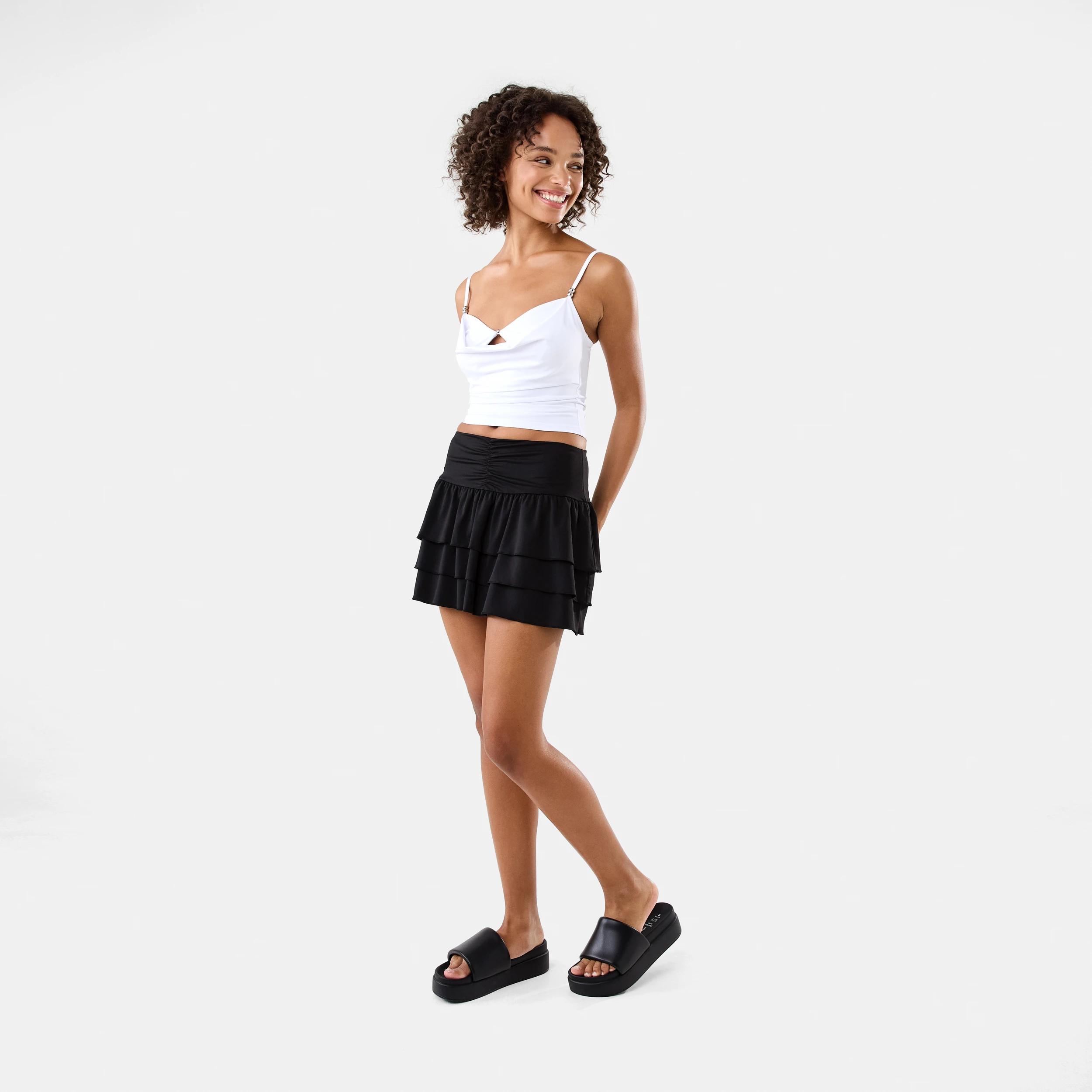 3 Sleeveless Cut Out Bead Tank White, 3 of 8