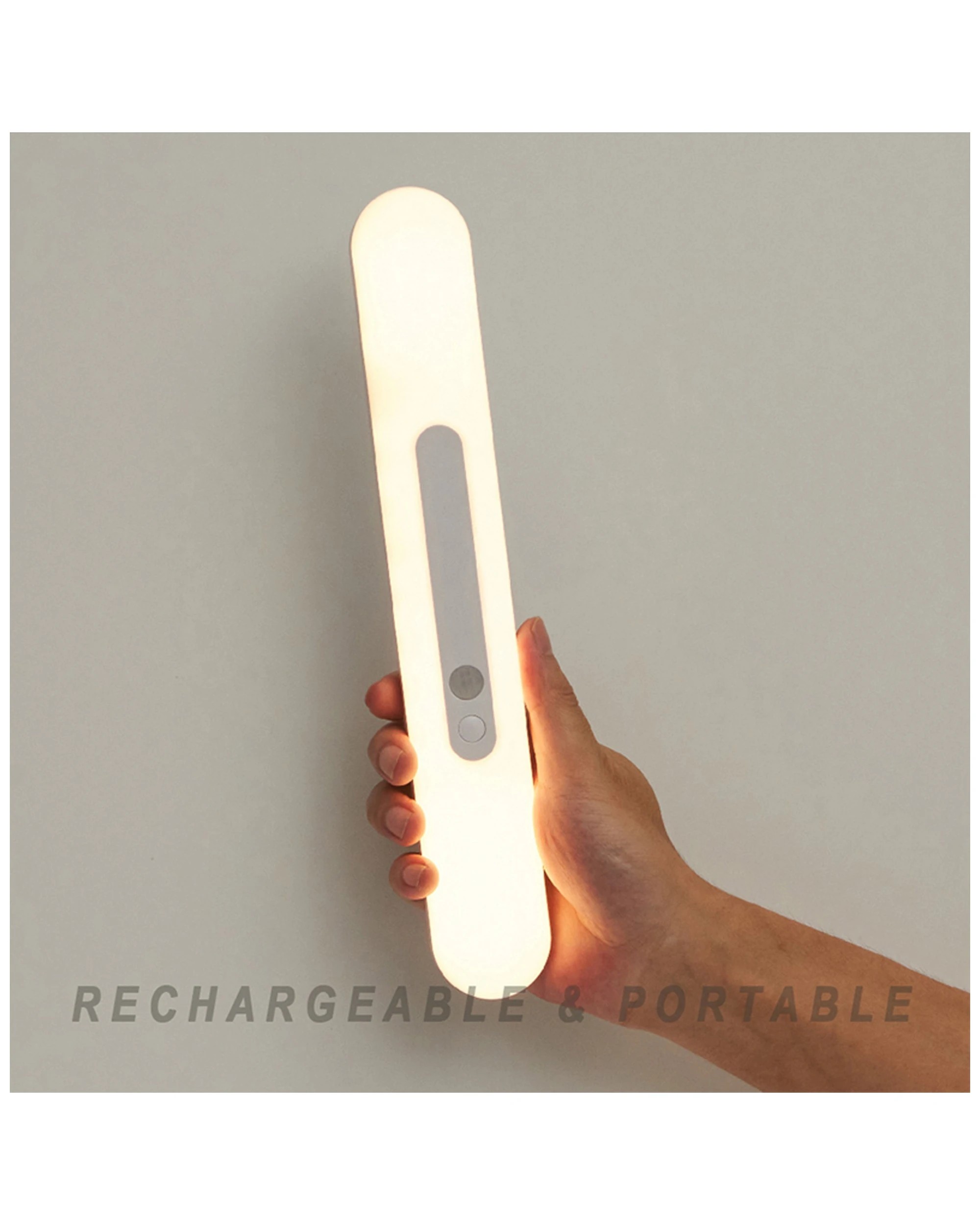2 Sansai Led Magnetic Motion Sensor Light 3000mah Rechargable Cool White 30cm
 - White, 2 of 3