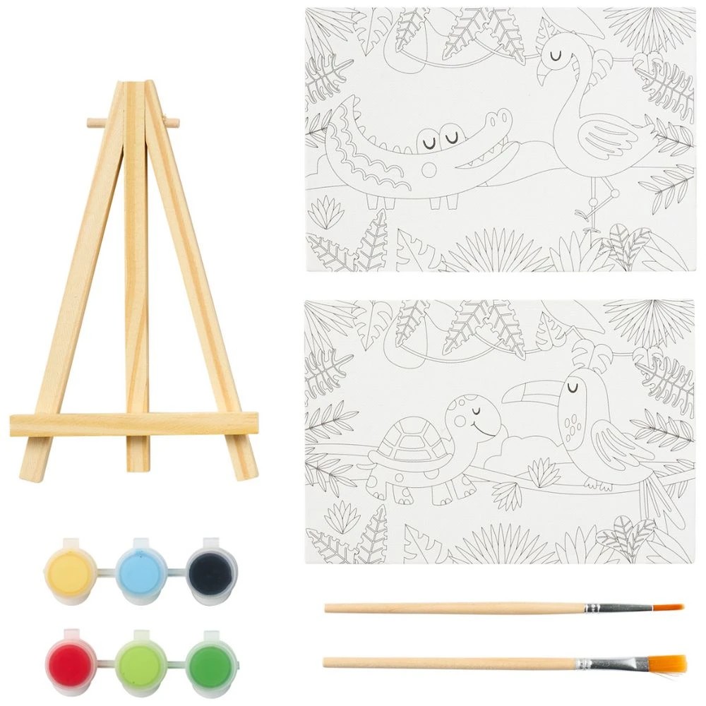 2 Kadink Canvas Painting Kit 15x10cm Jungle, 2 of 4