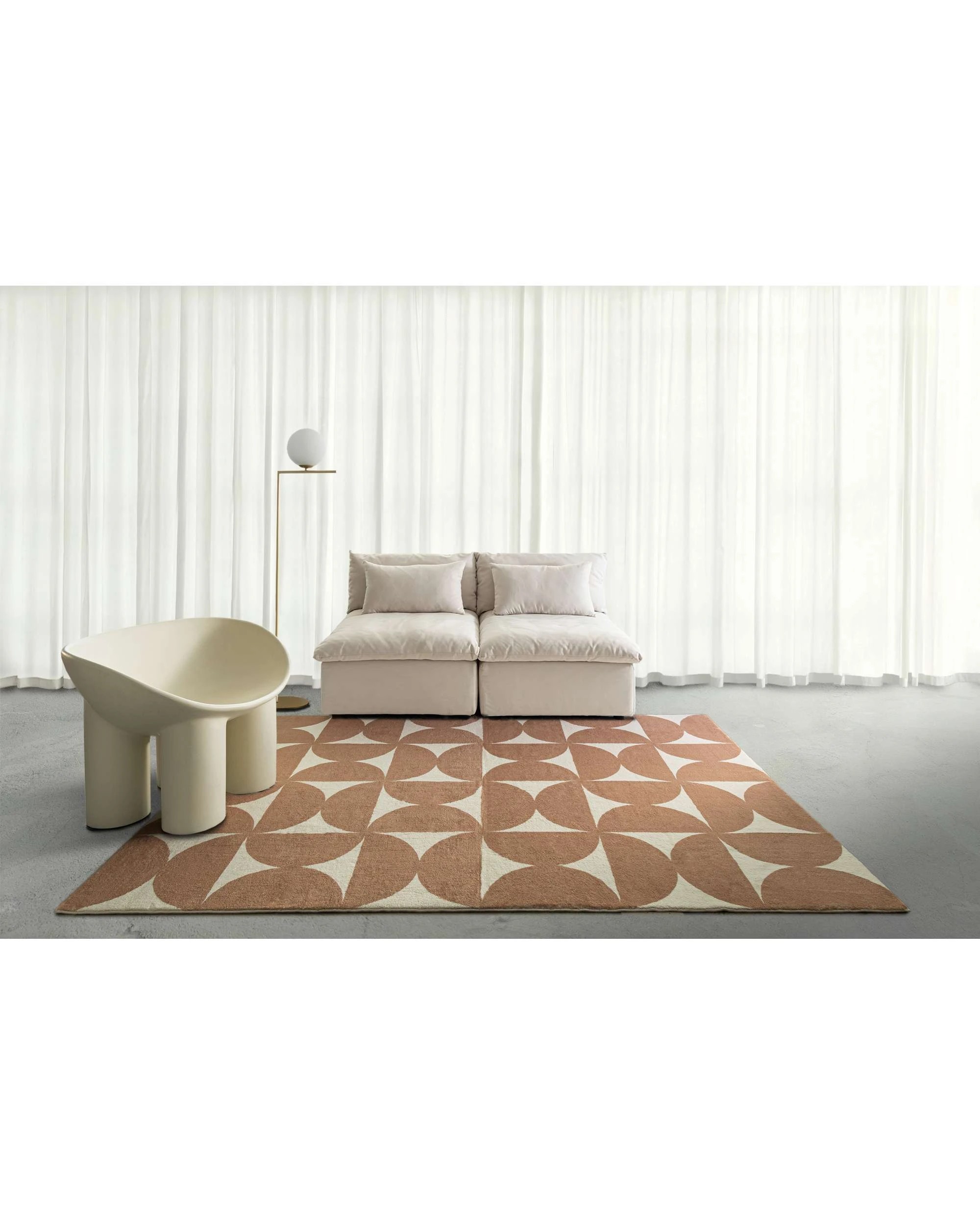 2 Loopsie Rousham Geometric Washable Rug-230cm x 160cm - Brown, 2 of 8