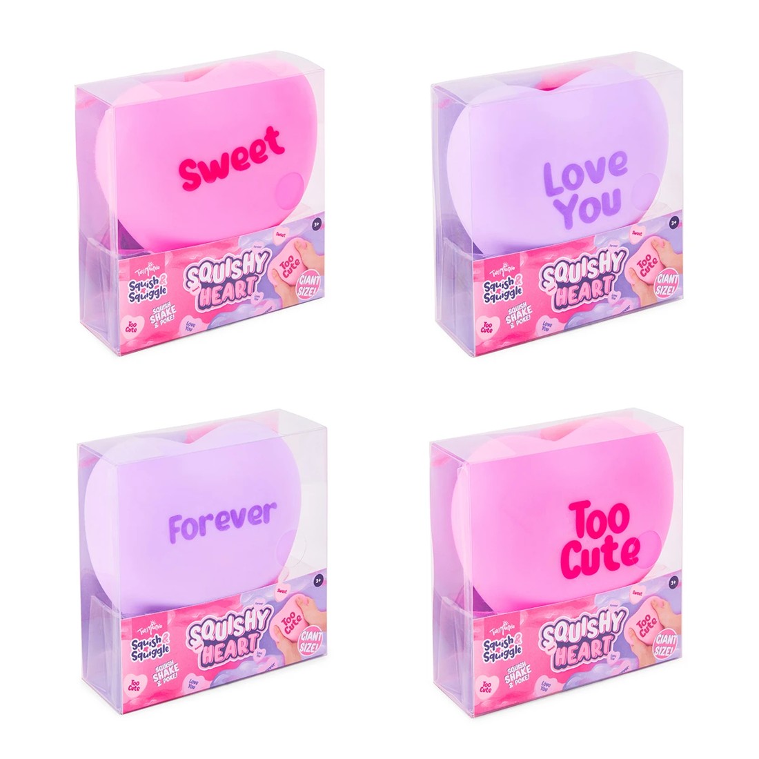 1 ToyMania Squish and Squiggle Squishy Heart - Assorted, 1 of 6