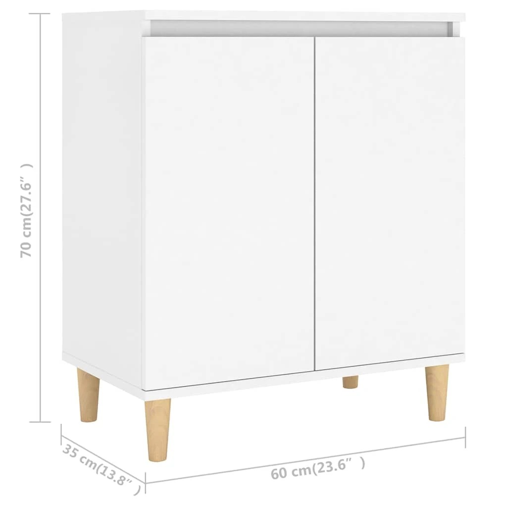6 Vidaxl Sideboard Sideboard, Sideboards - White, 6 of 9