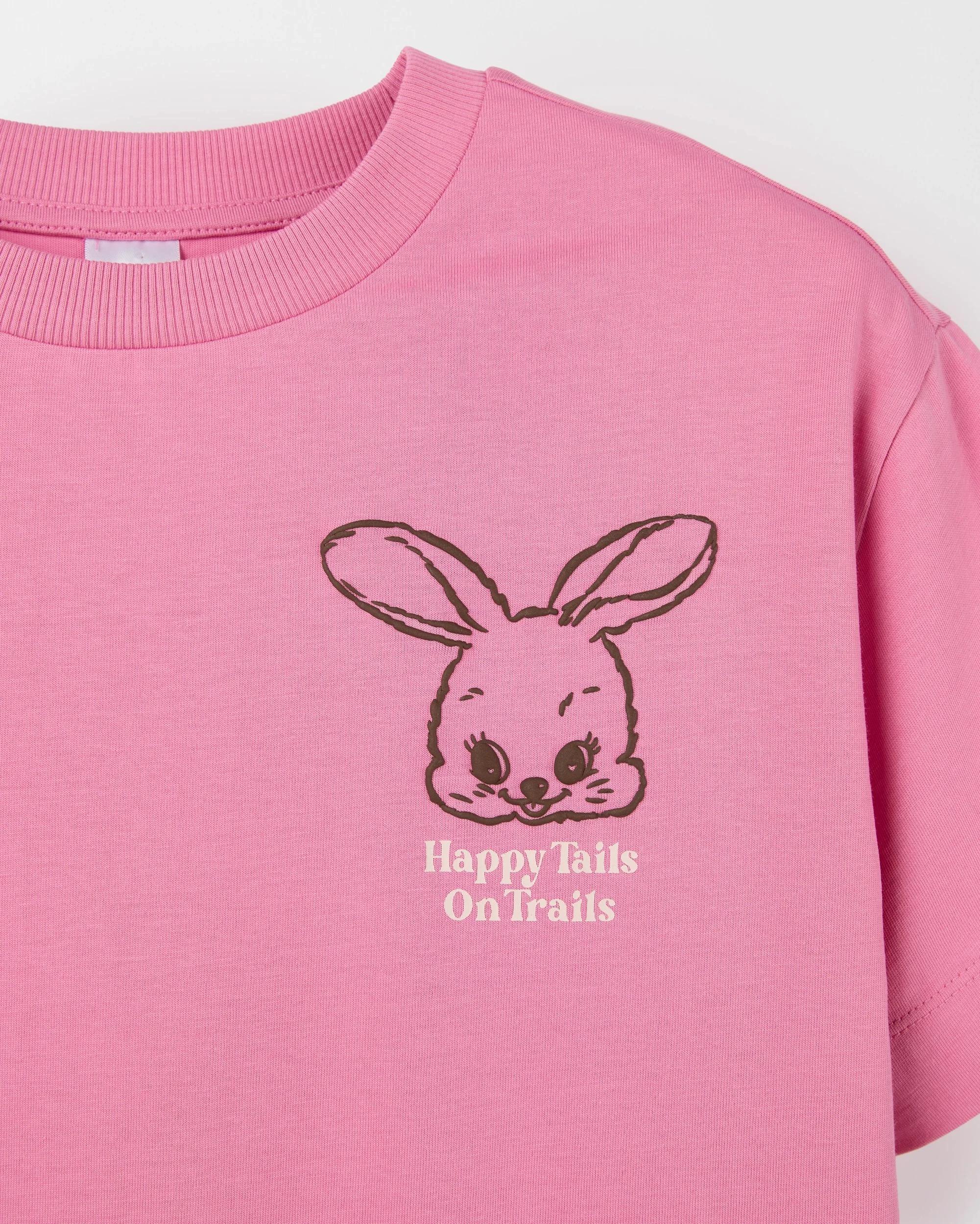 6 Target Kids Australian Cotton Longline Print T-Shirt BUNNY PINK, 6 of 7