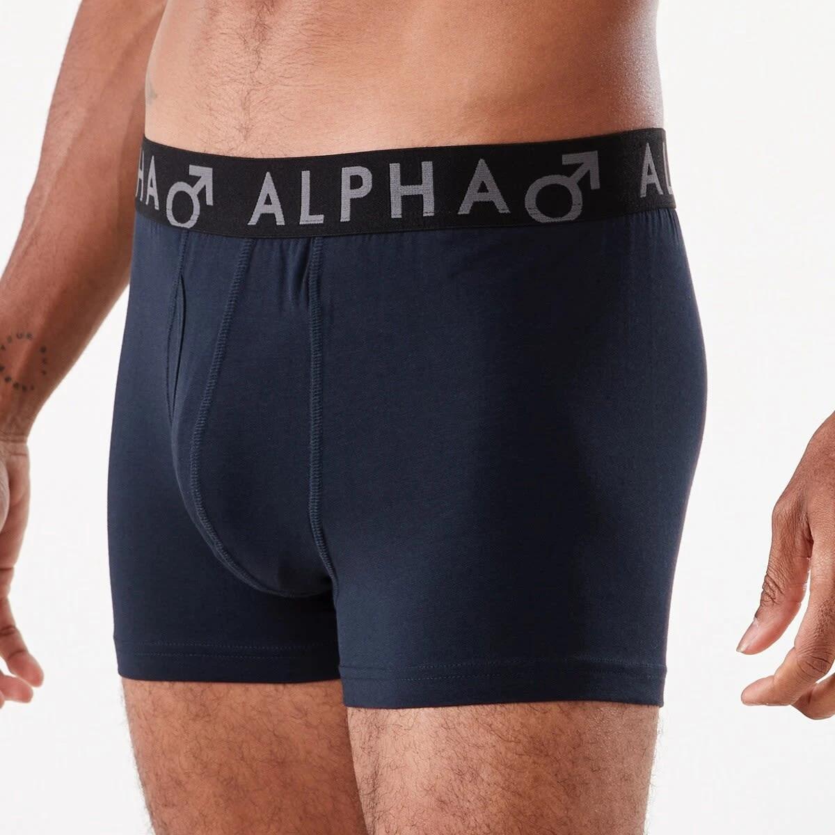 5 3 Pack Fly Front Plain Trunks DARKER BLUE, 5 of 7