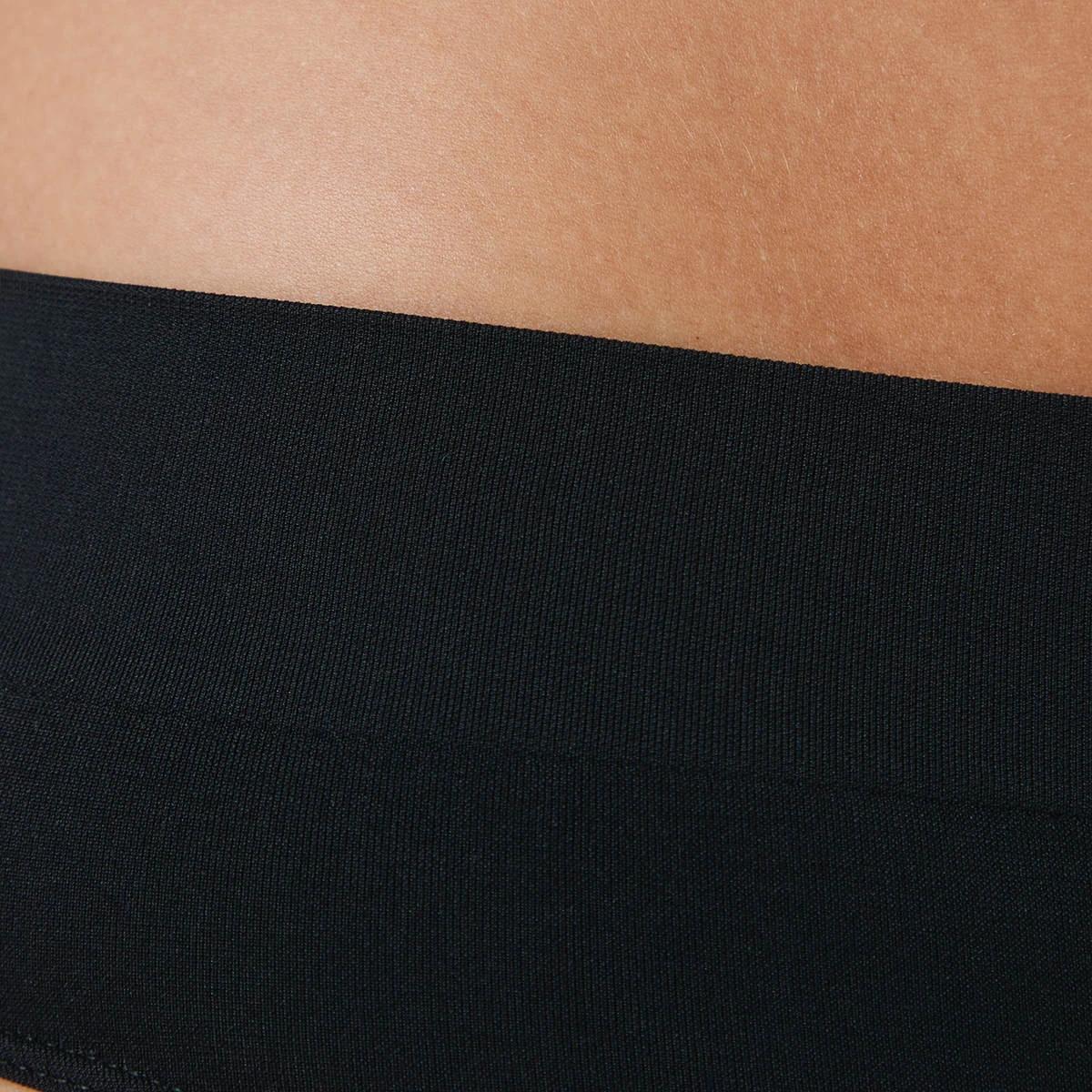7 3 Pack Ultra Smooth Seamfree Hi-Cut Briefs BLACK, 7 of 7