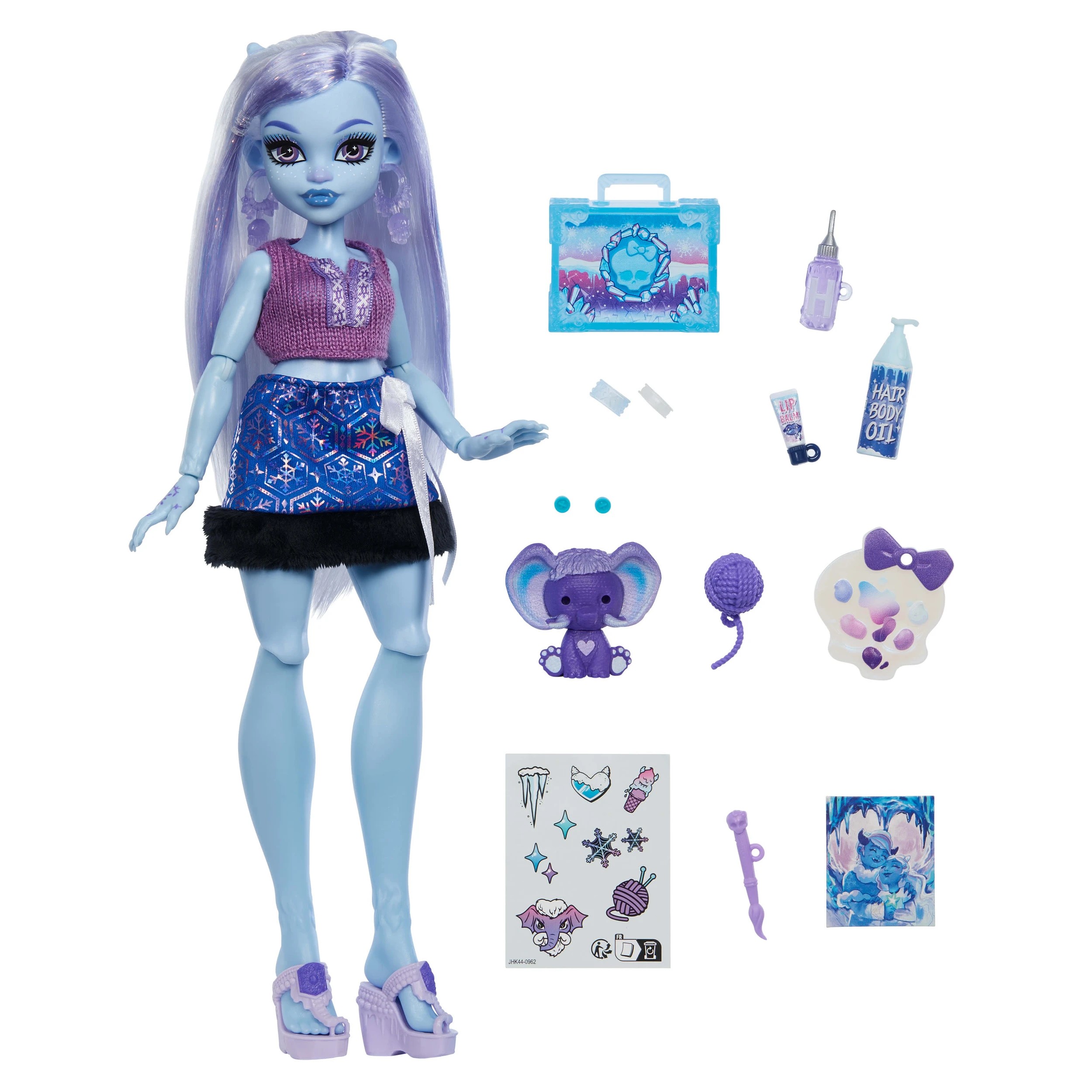 2 14 Piece Monster High Self-Scare Secrets Abbey Bominable Fashion Doll and Accessories Set, 2 of 6