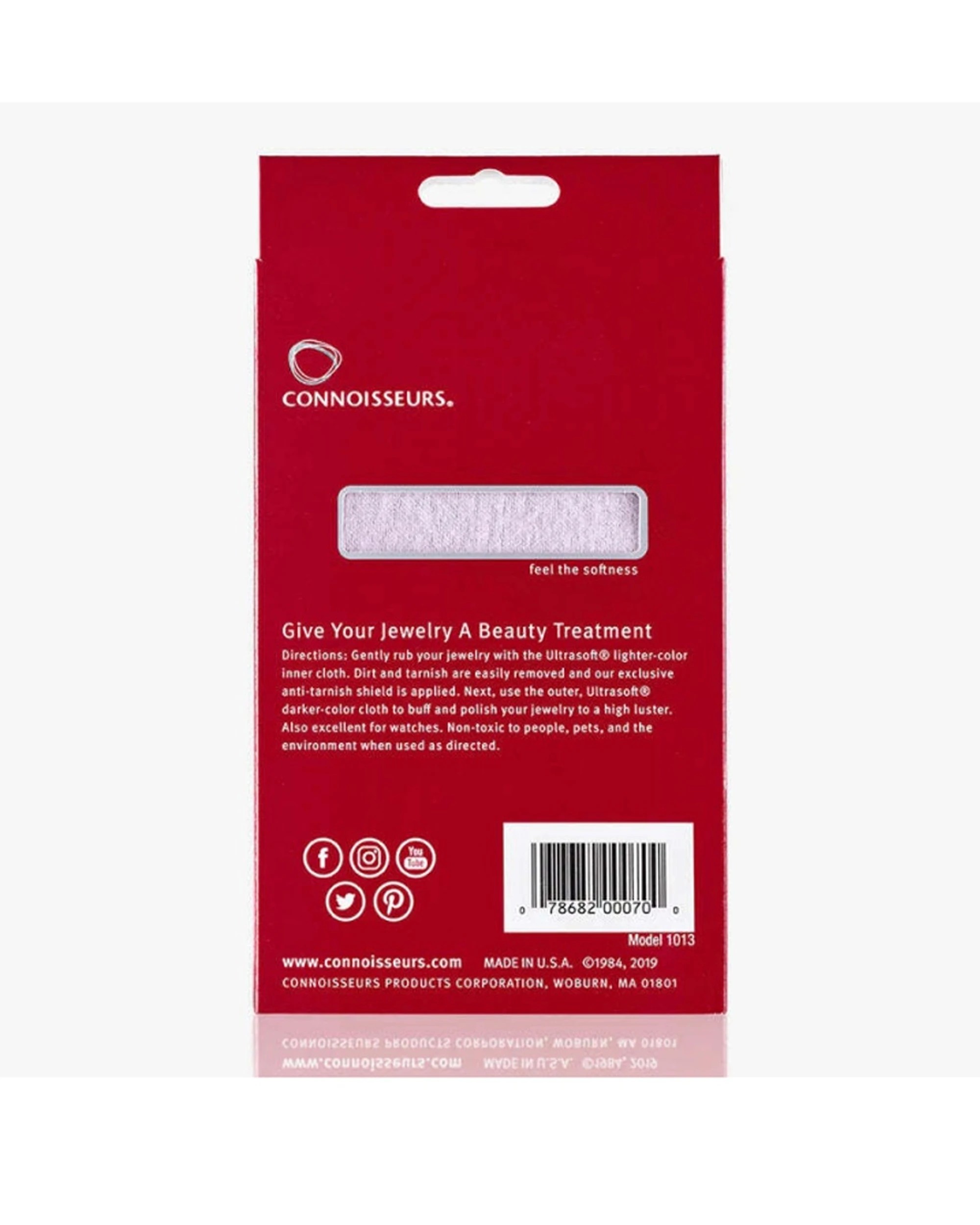 2 Connoisseurs Extra Large UltraSoft Silver Jewellery Polishing Cloth For Care & Shine, 2 of 3