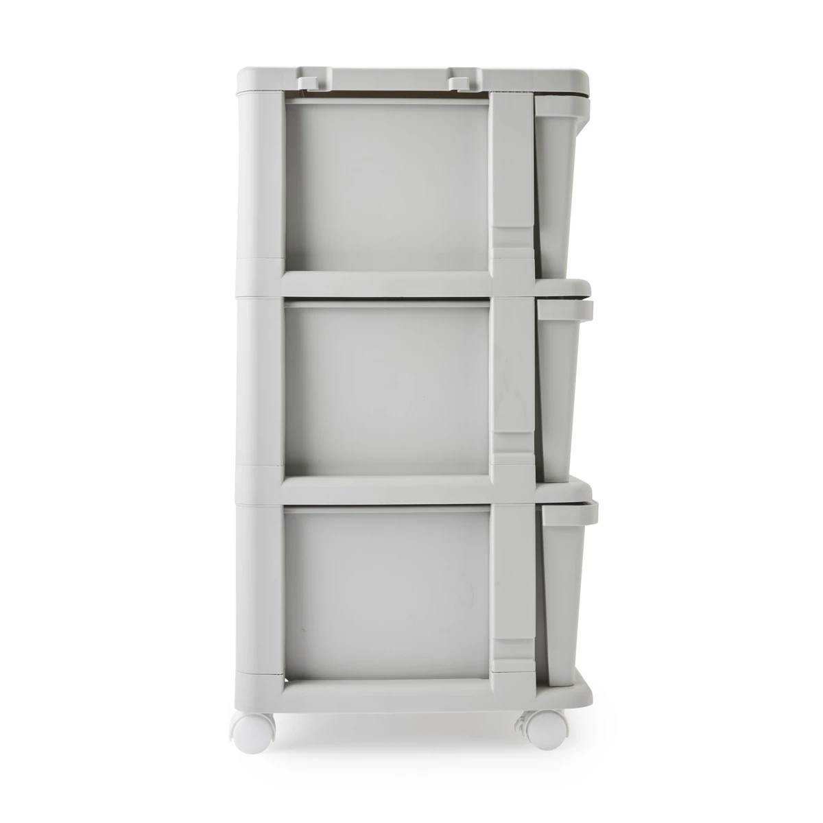 6 Linen Weave 3 Drawer Unit - Grey, 6 of 8