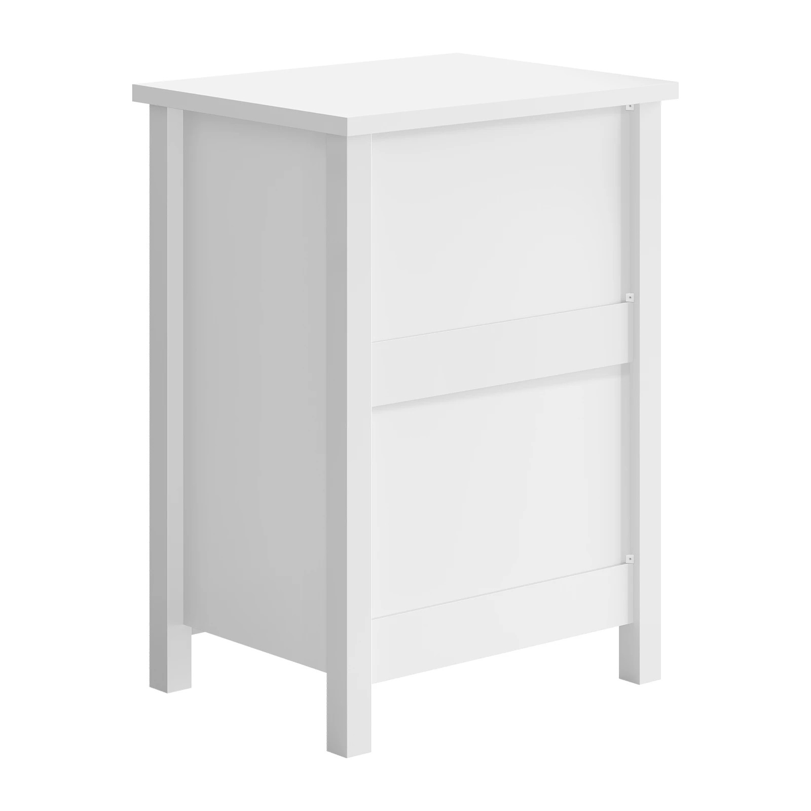 8 Alfordson Bedside Table Hamo Nightstand Storage Side End 3 Drawers - White, 8 of 10