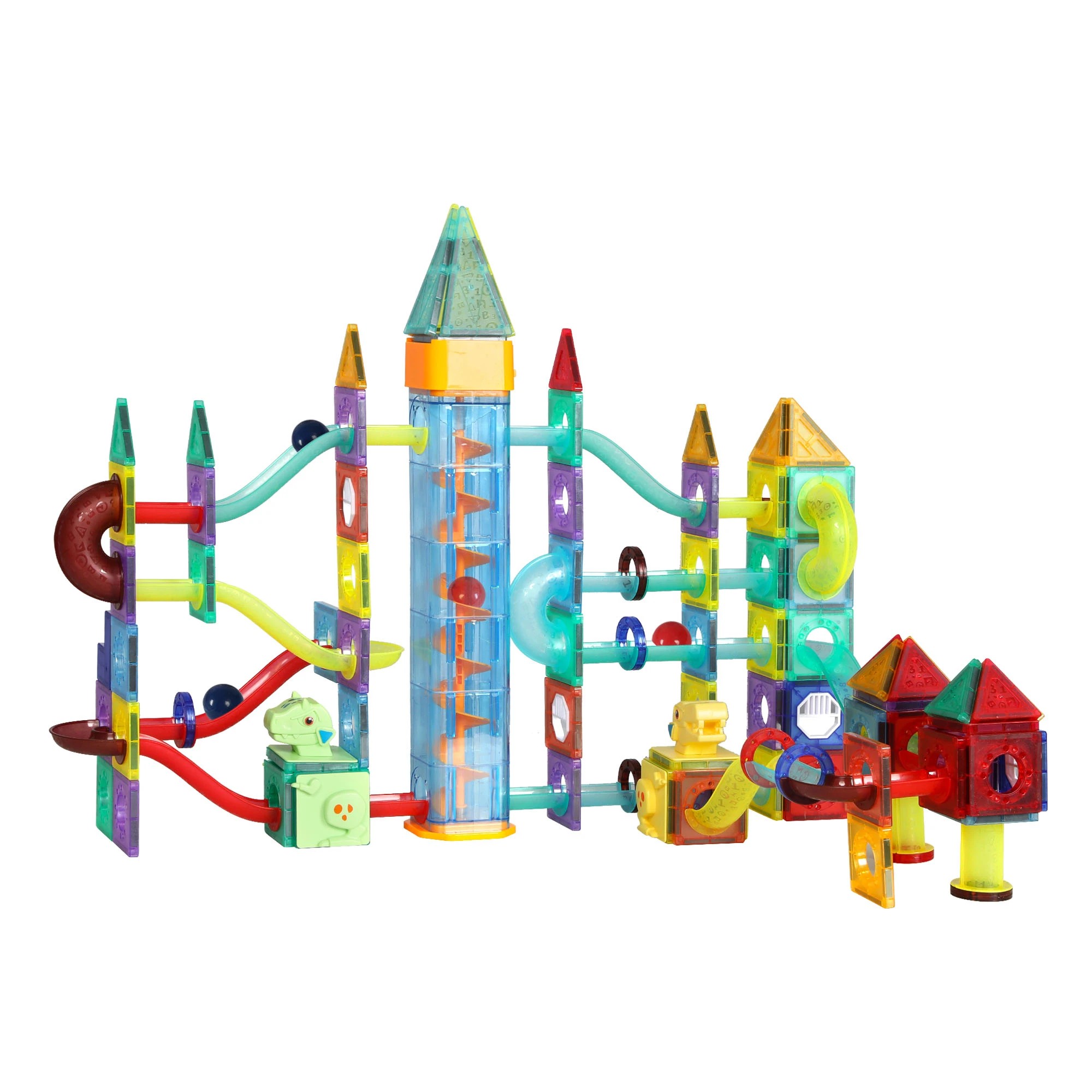 2 Traderight Kids 185pcs Magnetic Tiles Blocks, 2 of 7