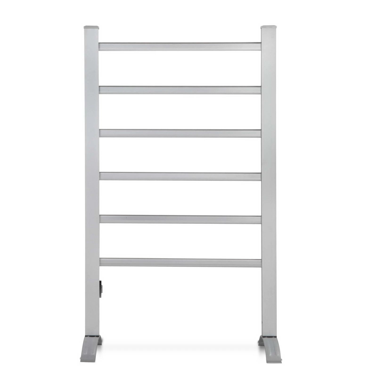 4 Devanti Electric Heated Towel Rail Rack 6 Bars Freestanding Clothes Dry Warmer - Silver, 4 of 7