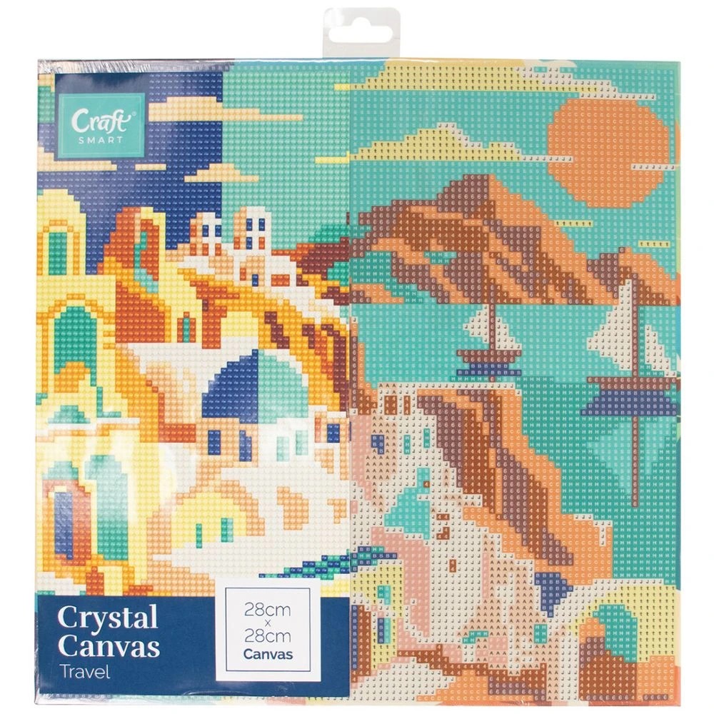 1 Craftsmart Crystal Canvas 28x28 Travel, 1 of 2