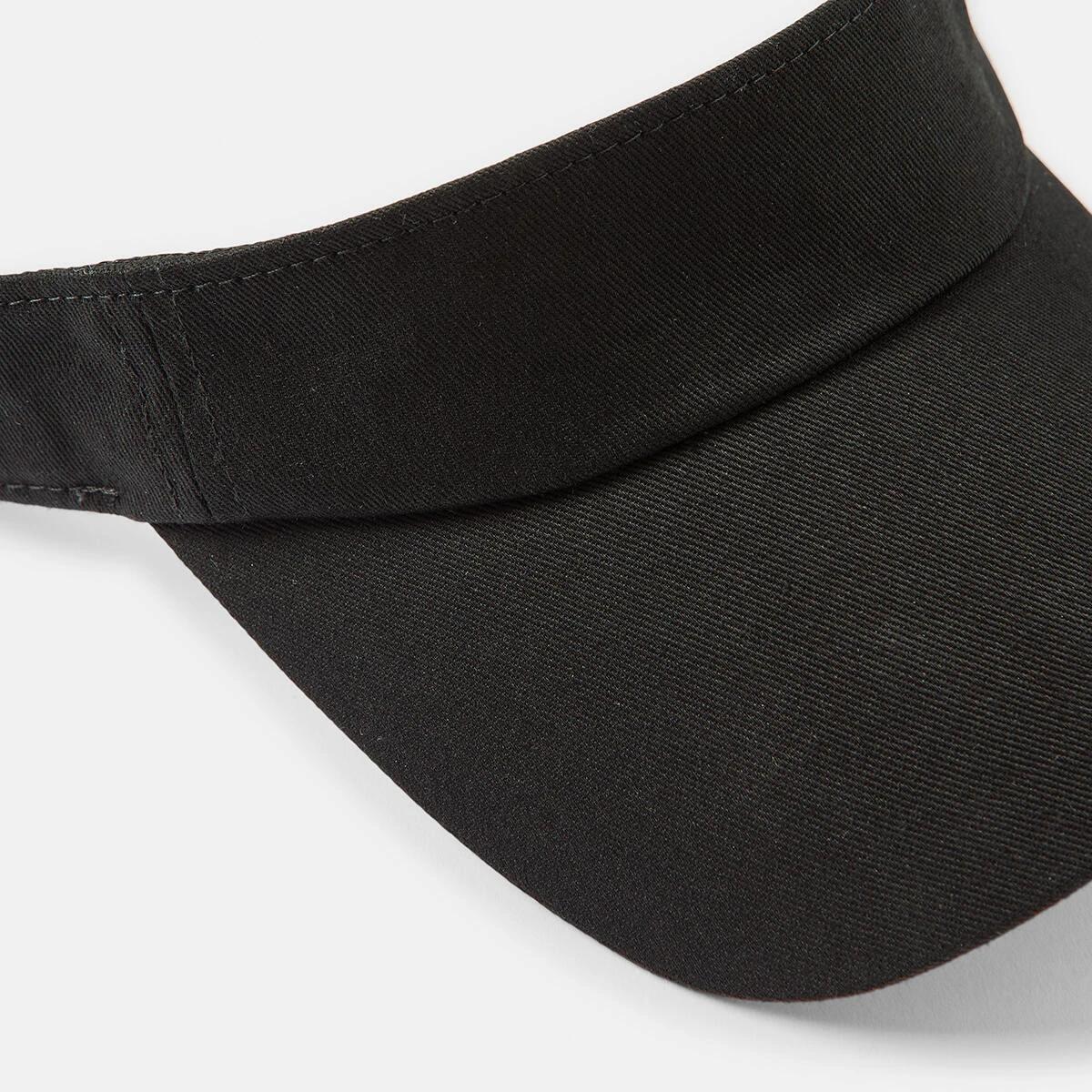 3 Basic Twill Visor Black, 3 of 4