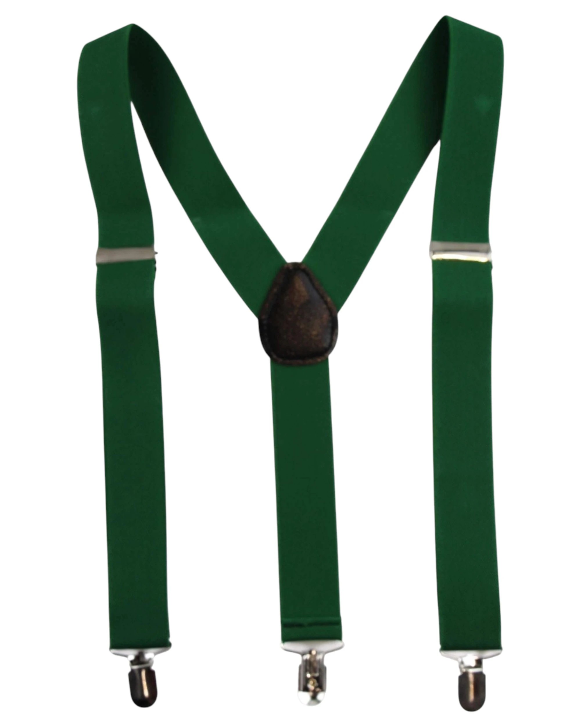 1 Zasel Mens Adjustable Wide Heavy Duty 100cm Suspenders - Green, 1 of 4