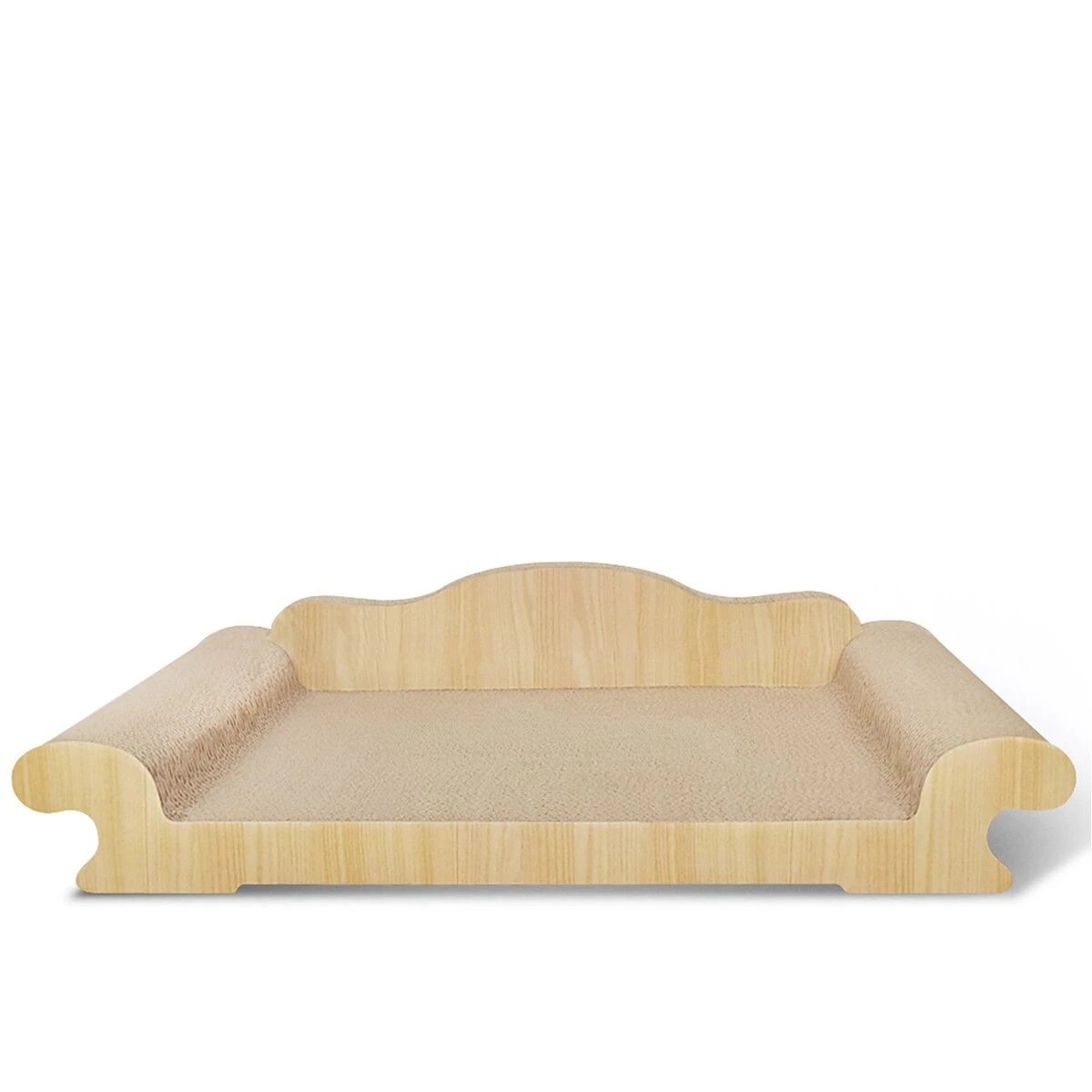 2 Pet Scene Cat Scratching Post Toy Bed Scratcher Corrugated Cardboard - Natural, 2 of 5