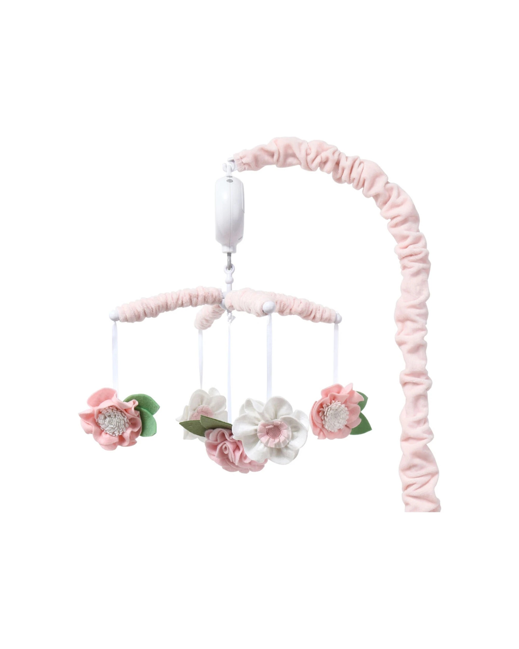 1 The Peanutshell Musical Nursery Mobile Floral Crib Cot Baby Sleep Aid 0 Years Plus
 - Pink, 1 of 2