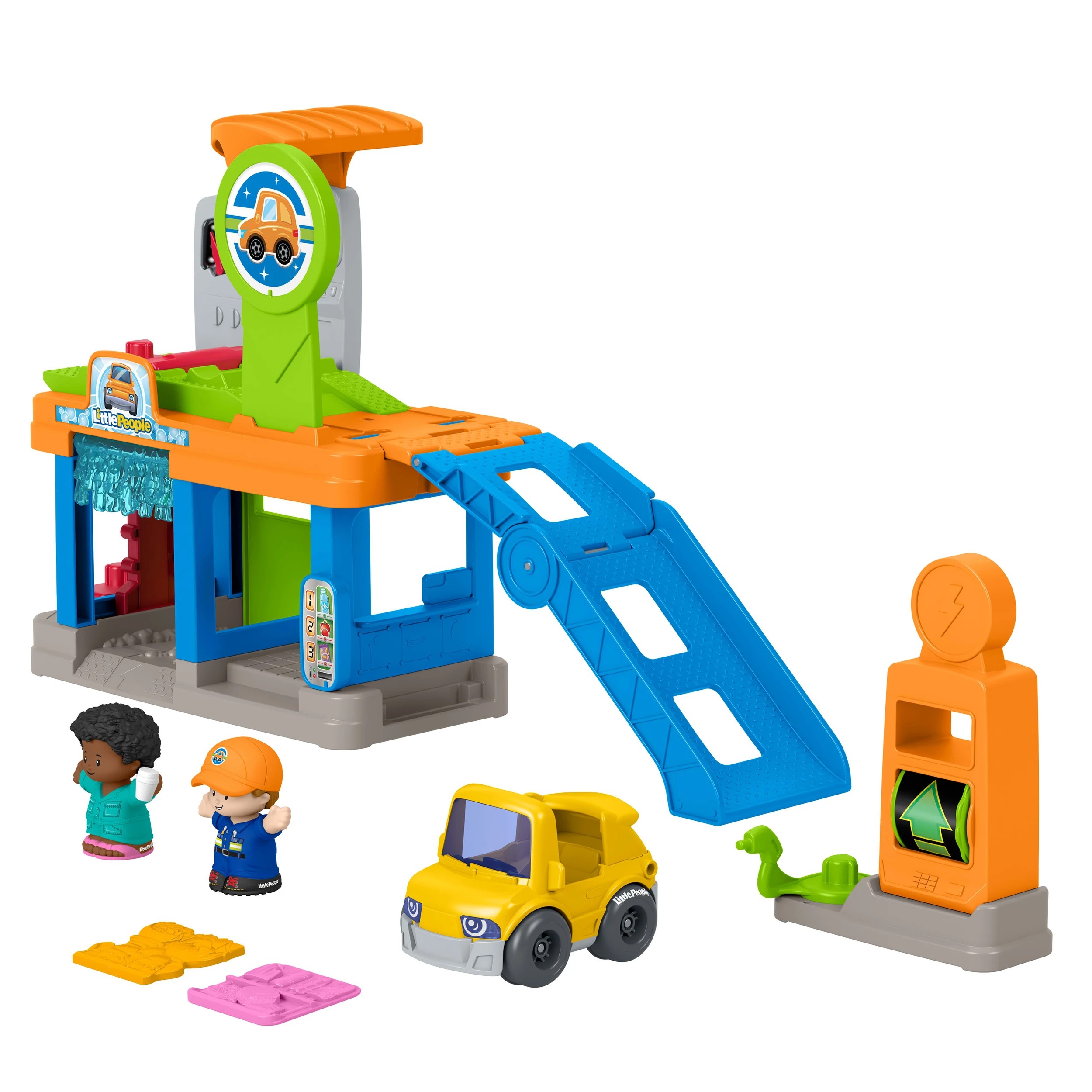 1 Fisher-Price Little People Fillin’ Fun Service Station Toddler Playset, 1 of 5