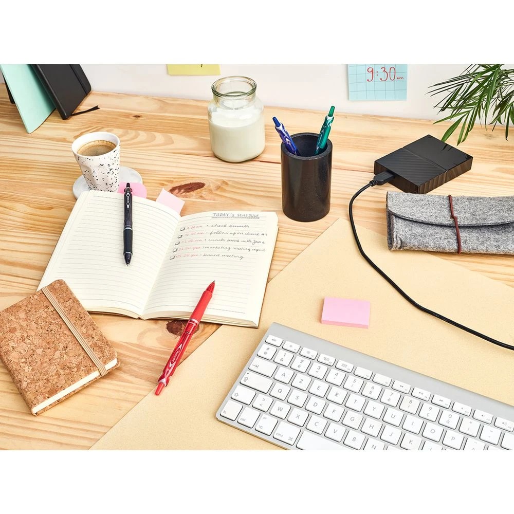 6 PILOT Acroball Hybrid Ballpoint Pen Fine 0.7mm Assorted 4Pk, 6 of 8