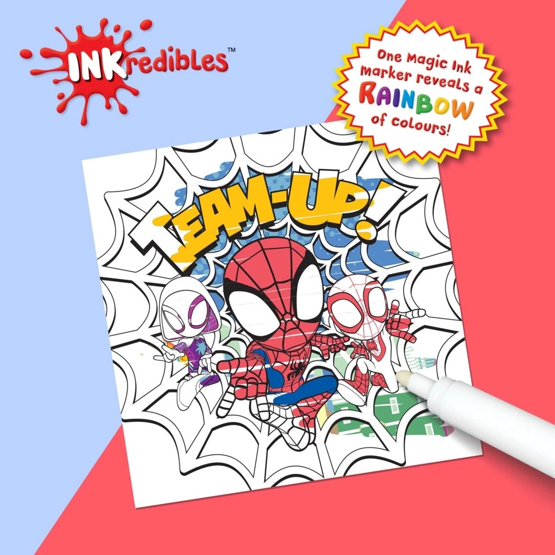 2 INKredibles Disney Junior Marvel Spidey and His Amazing Friends Magic Ink Pictures - Book, 2 of 5