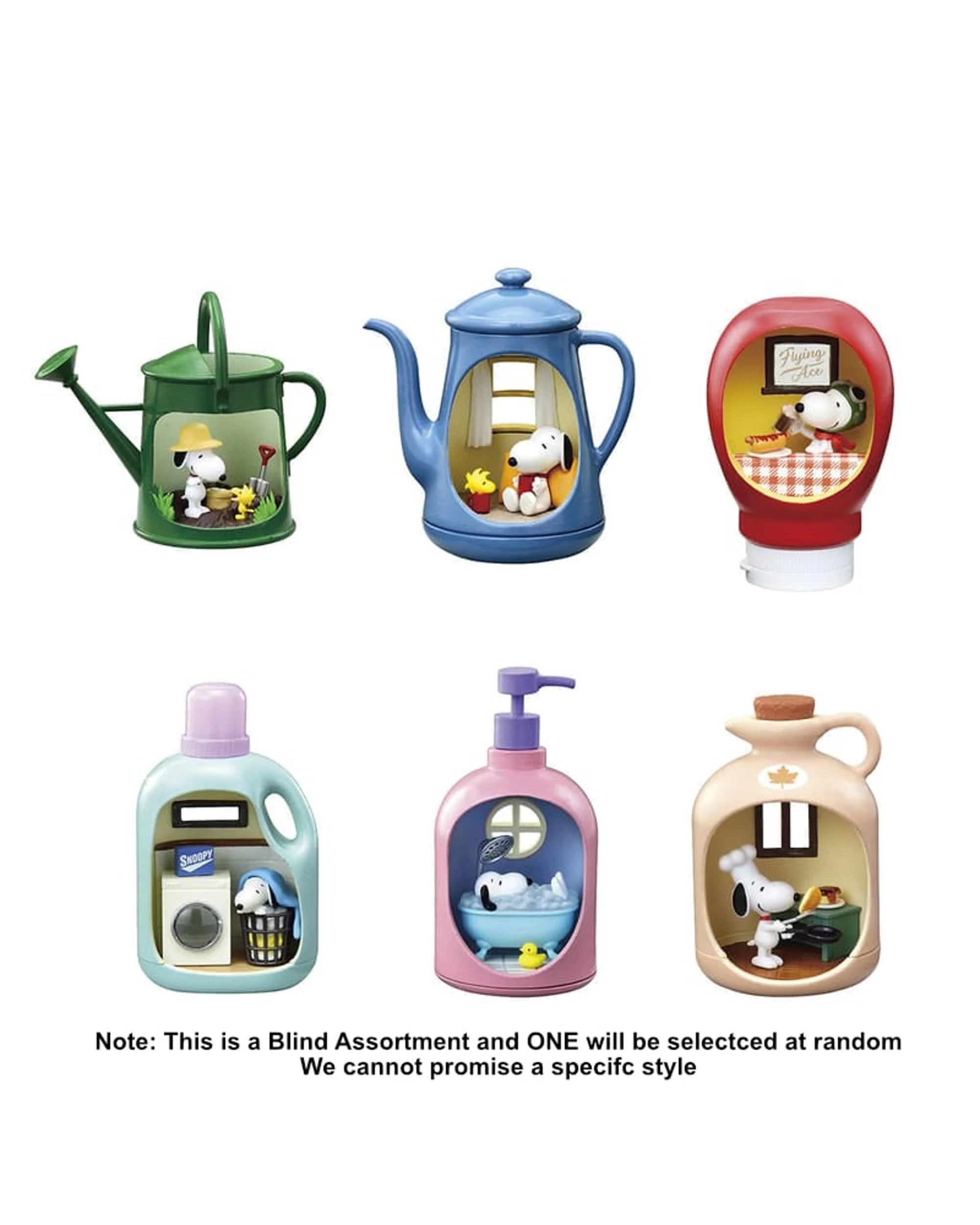 2 Re-Ment Peanuts Snoopy's Life in a Bottle Mini Figure Blind Box, 2 of 3