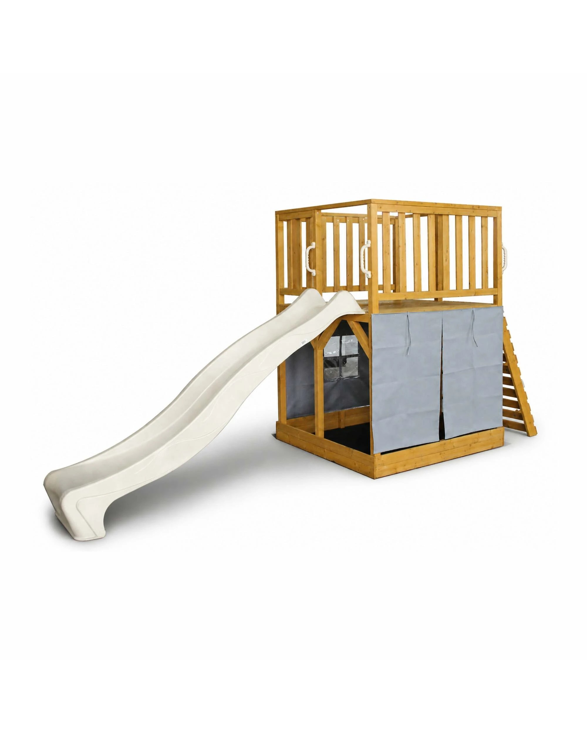 5 Hide & Seek Kids Henry Hideout Cubby House with Slide - Pearl - White, 5 of 5