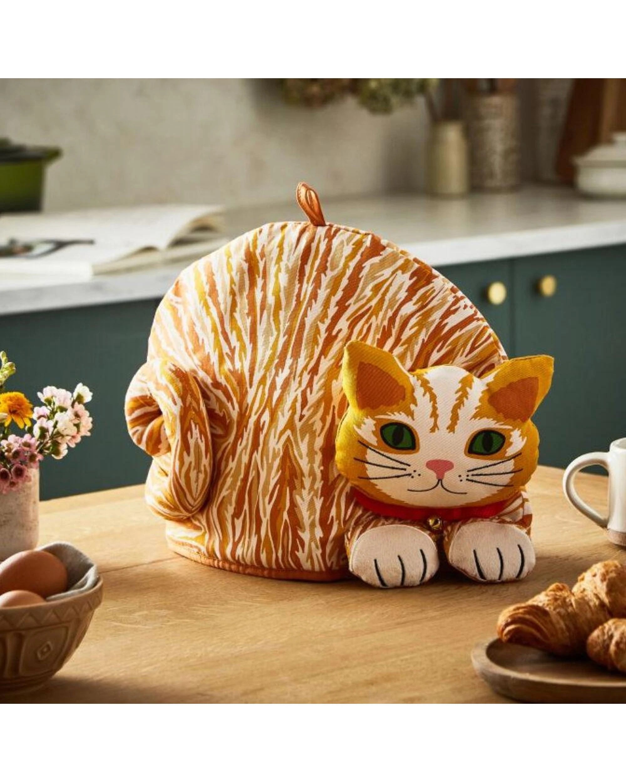 2 Ulster Weavers Ginger Cat Shaped Tea Cosy Orange  27 x 35 x 3cm, 2 of 2