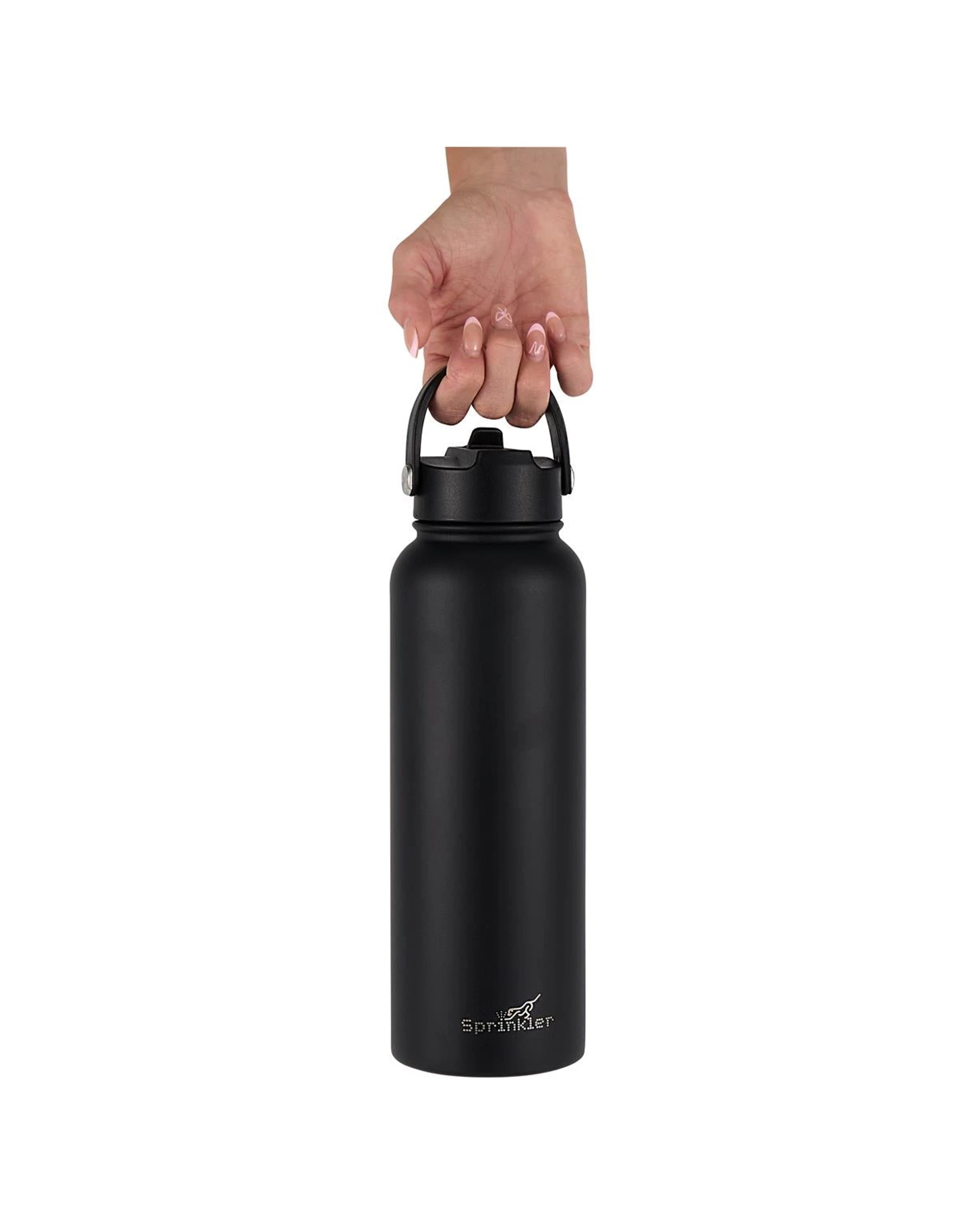 3 Sprinkler Bella Sipper Insulated Bottle 1.1L Vacuum Insulated Leakproof Portable - Black, 3 of 6