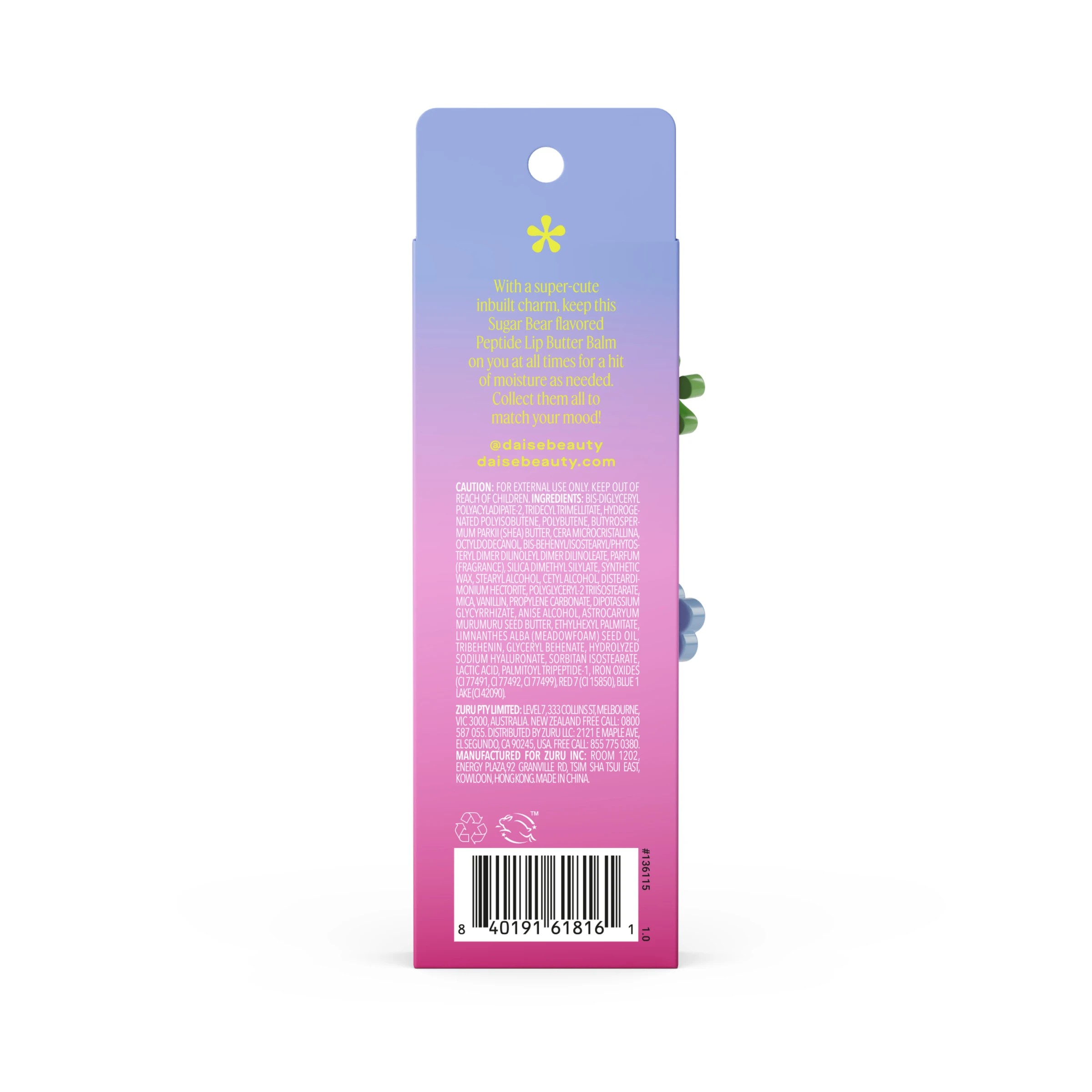 2 DAISE Peptide Lip Butter Balm 15ml - Sugar Bear, 2 of 10