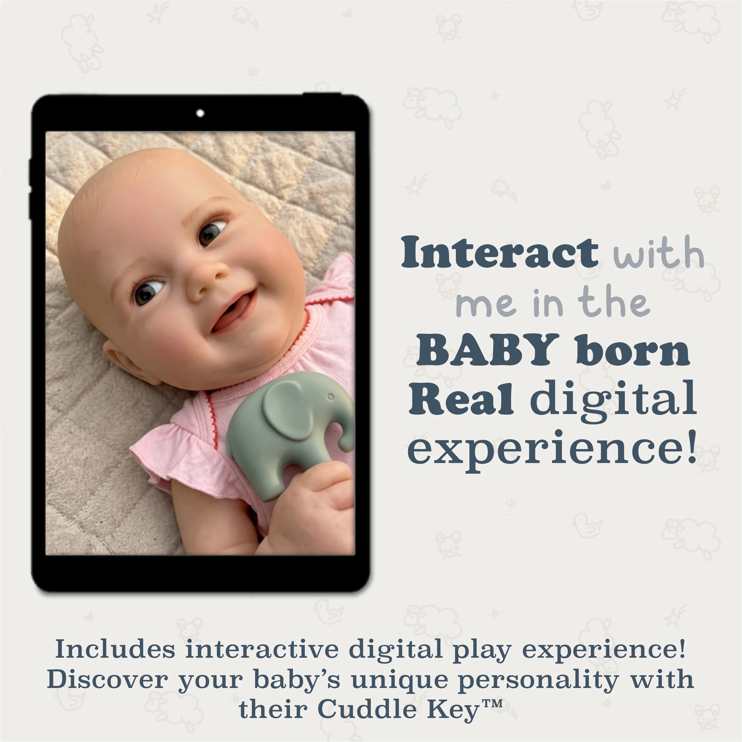 7 BABY born Real Baby Doll Girl , Open Eyes - Assorted - Pink, 7 of 7