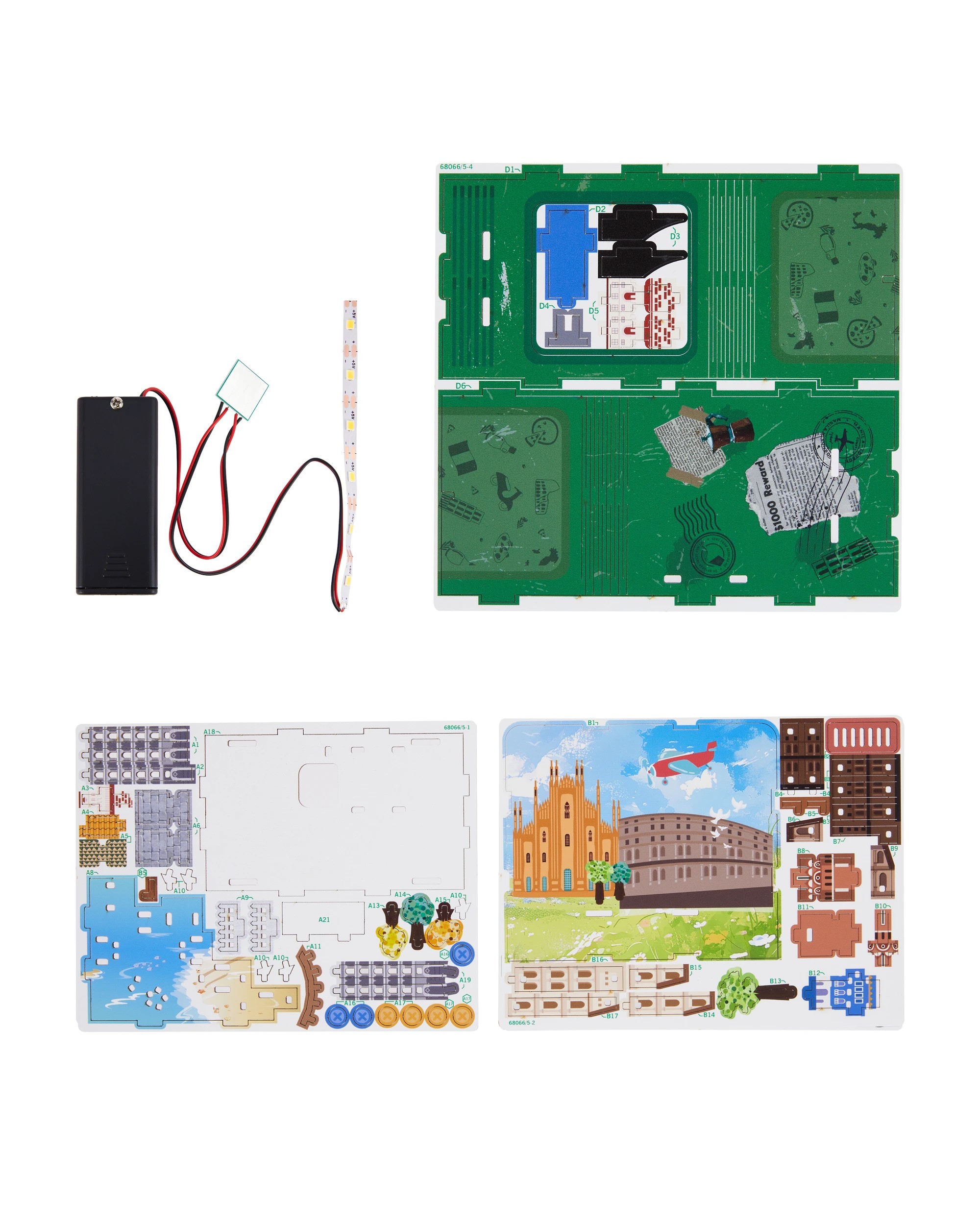 4 Mini World DIY 3D Wooden Puzzle - Assorted, 4 of 6