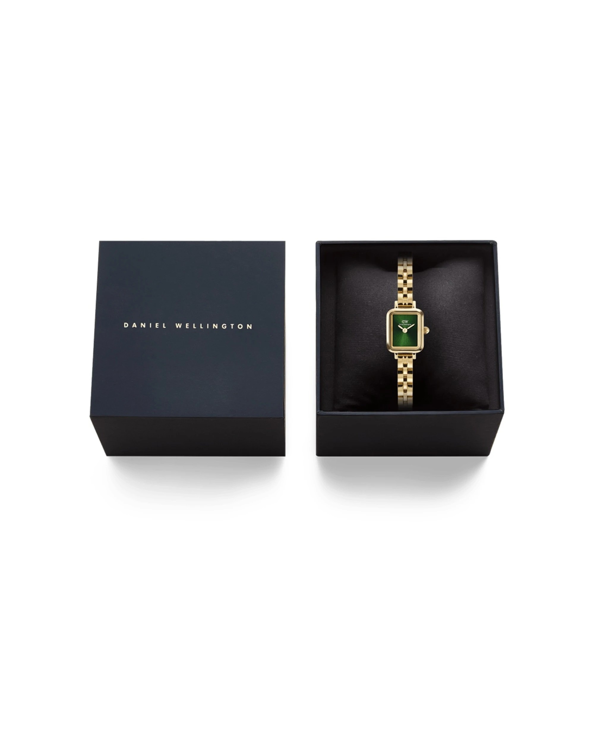 5 Daniel Wellington Quadro Mini Arch 3-Link Emerald Sunray Gold Watch 18.2x15.4mm, 5 of 5
