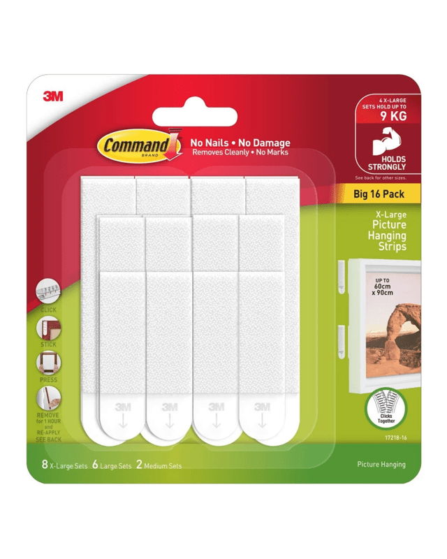 16 Pack 3M Command Picture Hanging St